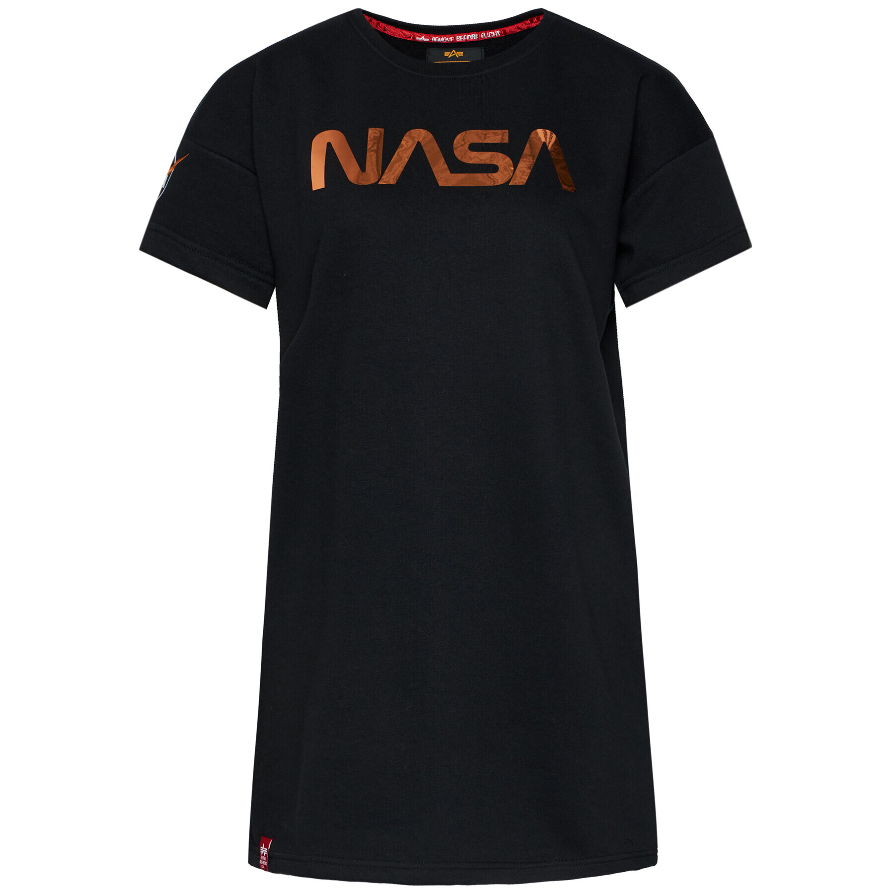 Alpha Industries Ежедневна рокля Nasa Long 128062 Черен Regular Fit - Pepit.bg