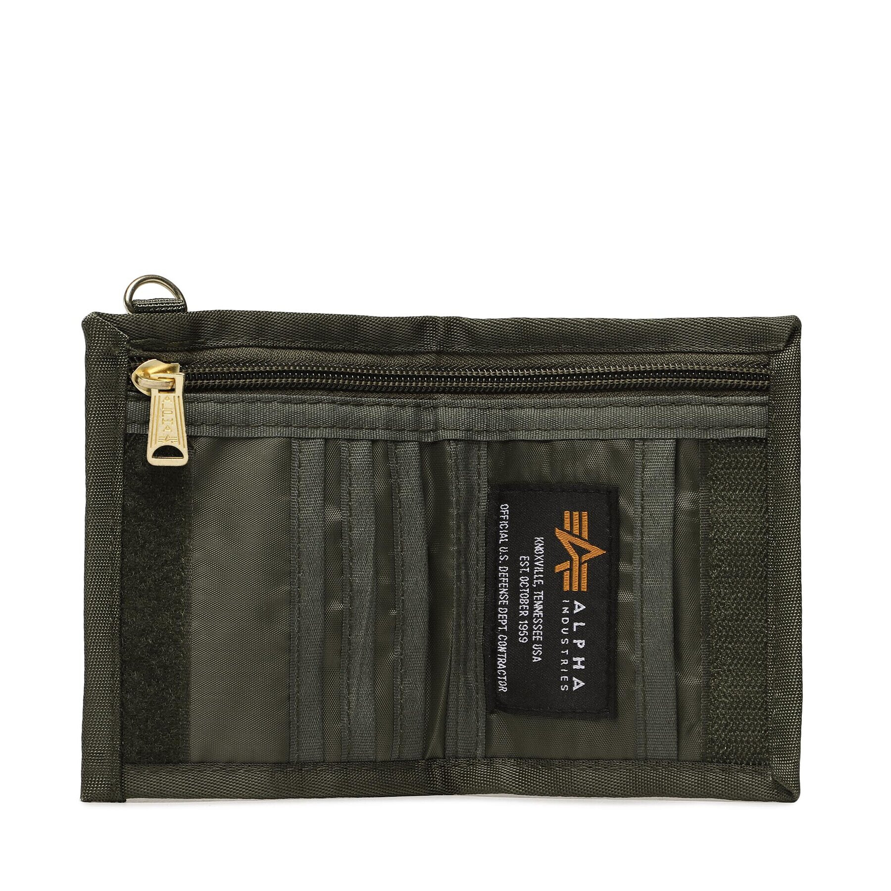 Alpha Industries Голям мъжки портфейл Utility Wallet 108958 Зелен - Pepit.bg