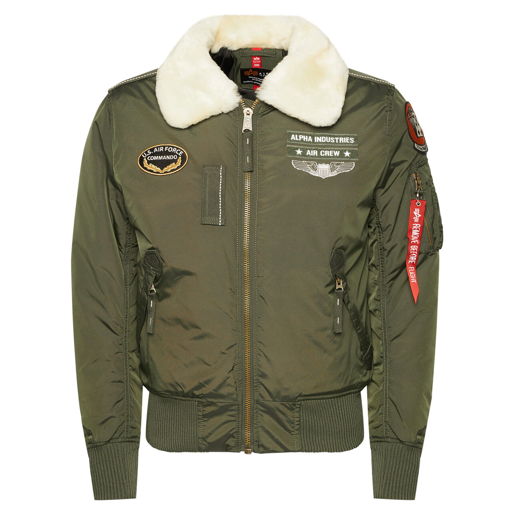 Alpha Industries Яке бомбър Injector III Air Force 198113 Зелен Slim Fit - Pepit.bg