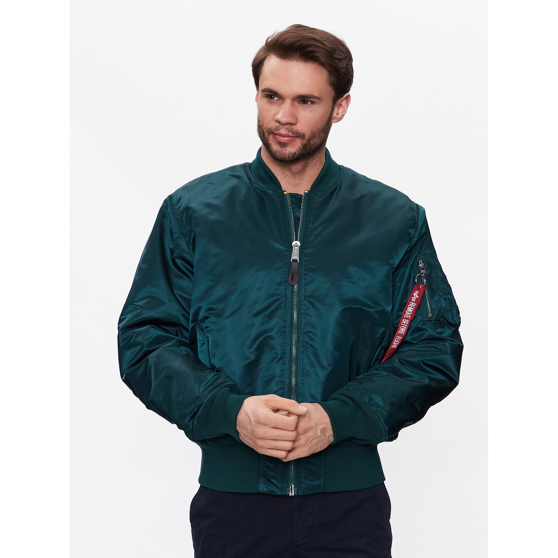 Alpha Industries Яке бомбър MA-1 100101 Тъмносин Oversize - Pepit.bg