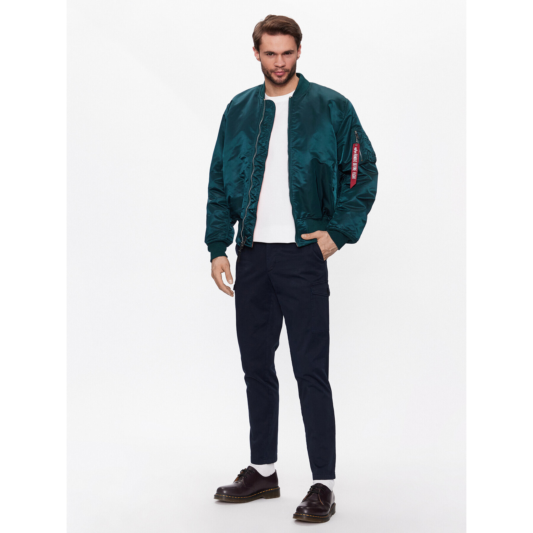 Alpha Industries Яке бомбър MA-1 100101 Тъмносин Oversize - Pepit.bg