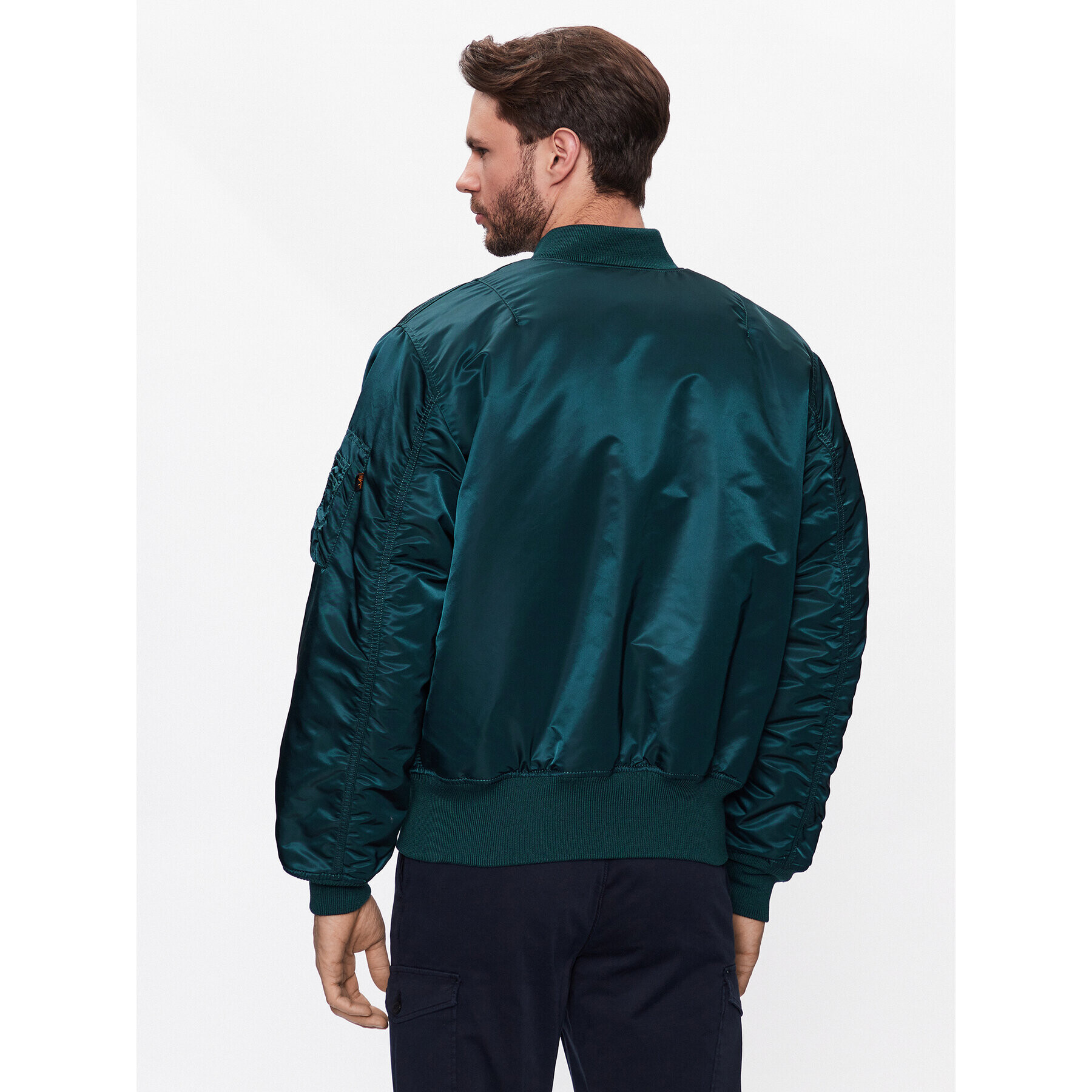 Alpha Industries Яке бомбър MA-1 100101 Тъмносин Oversize - Pepit.bg