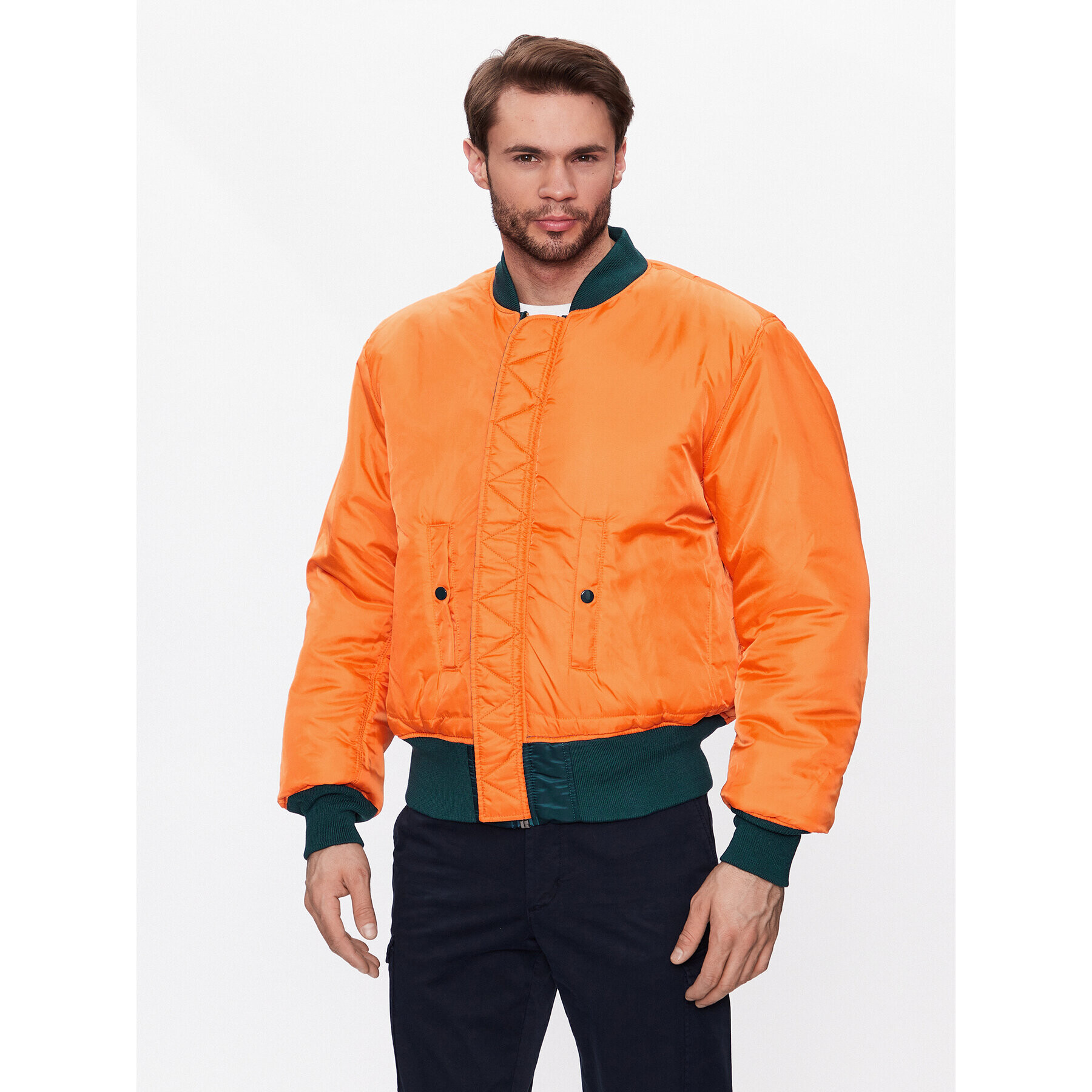 Alpha Industries Яке бомбър MA-1 100101 Тъмносин Oversize - Pepit.bg