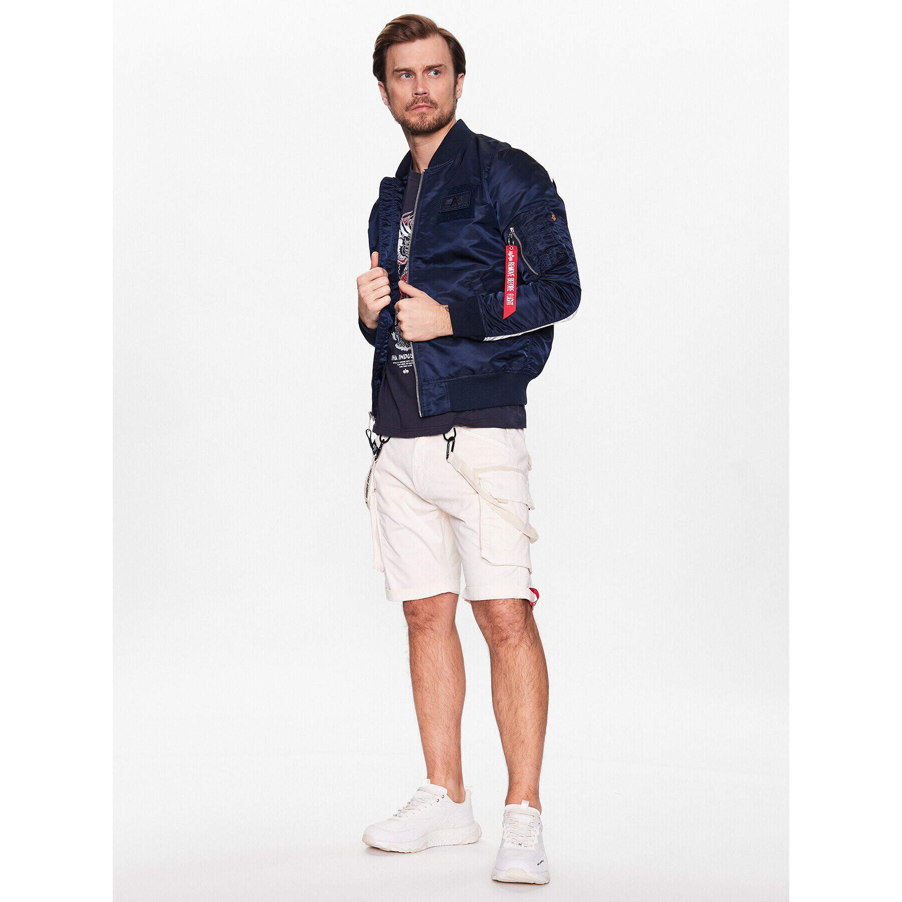 Alpha Industries Яке бомбър MA-1 196107 Син Regular Fit - Pepit.bg