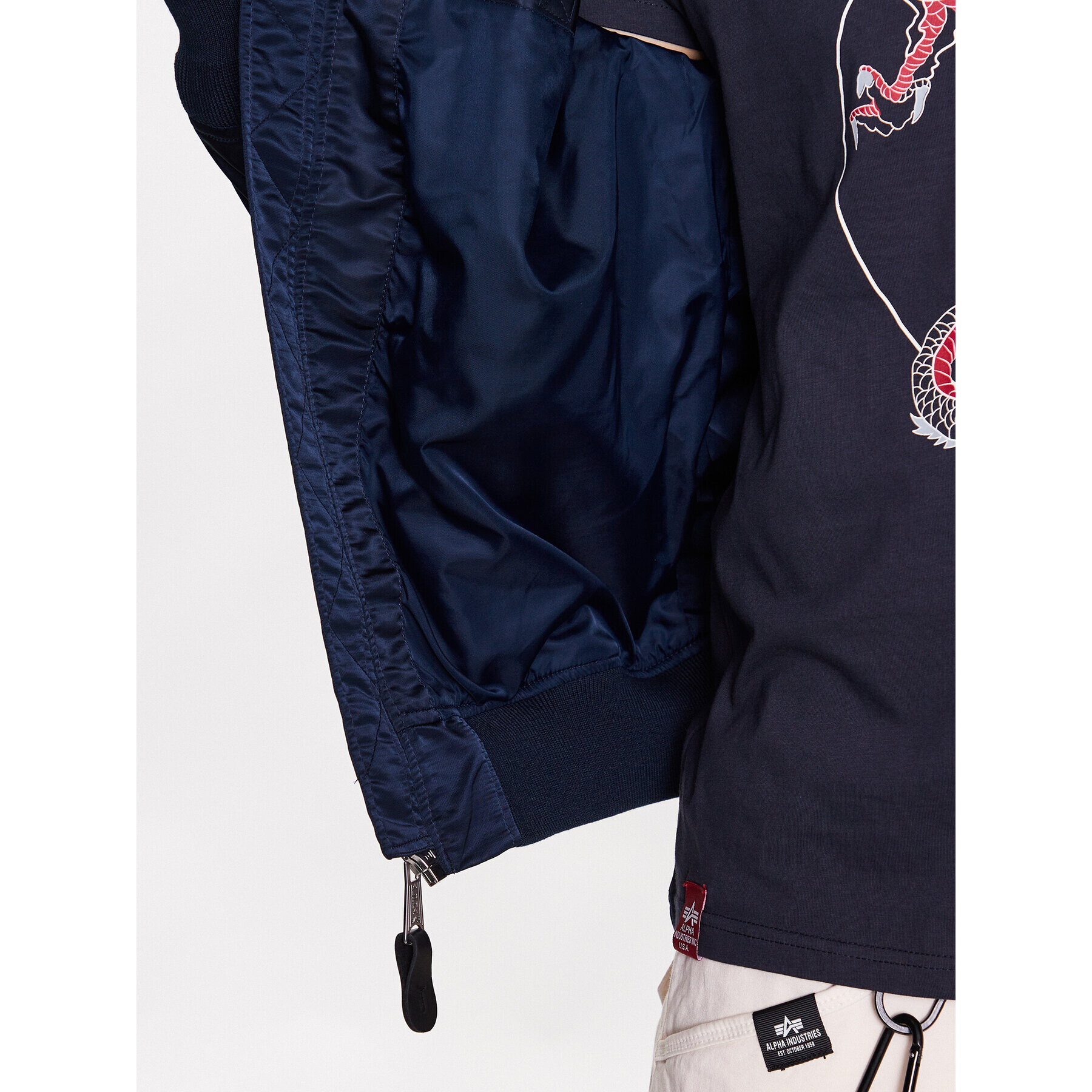 Alpha Industries Яке бомбър MA-1 196107 Син Regular Fit - Pepit.bg