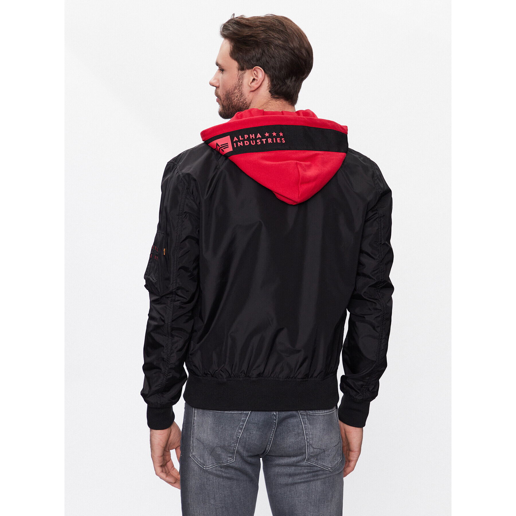 Alpha Industries Яке бомбър MA-1 126117 Черен Regular Fit - Pepit.bg