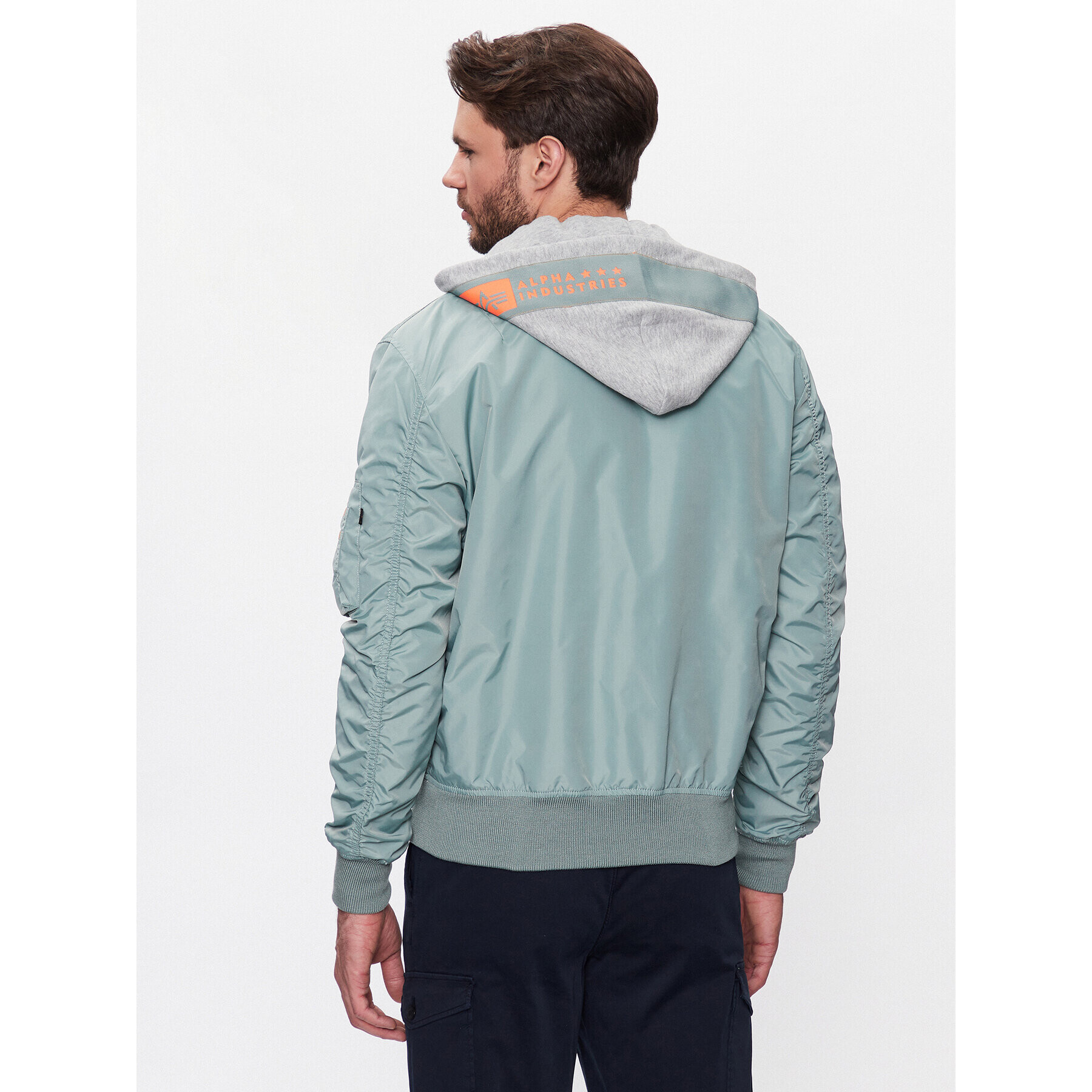Alpha Industries Яке бомбър MA-1 126117 Зелен Regular Fit - Pepit.bg