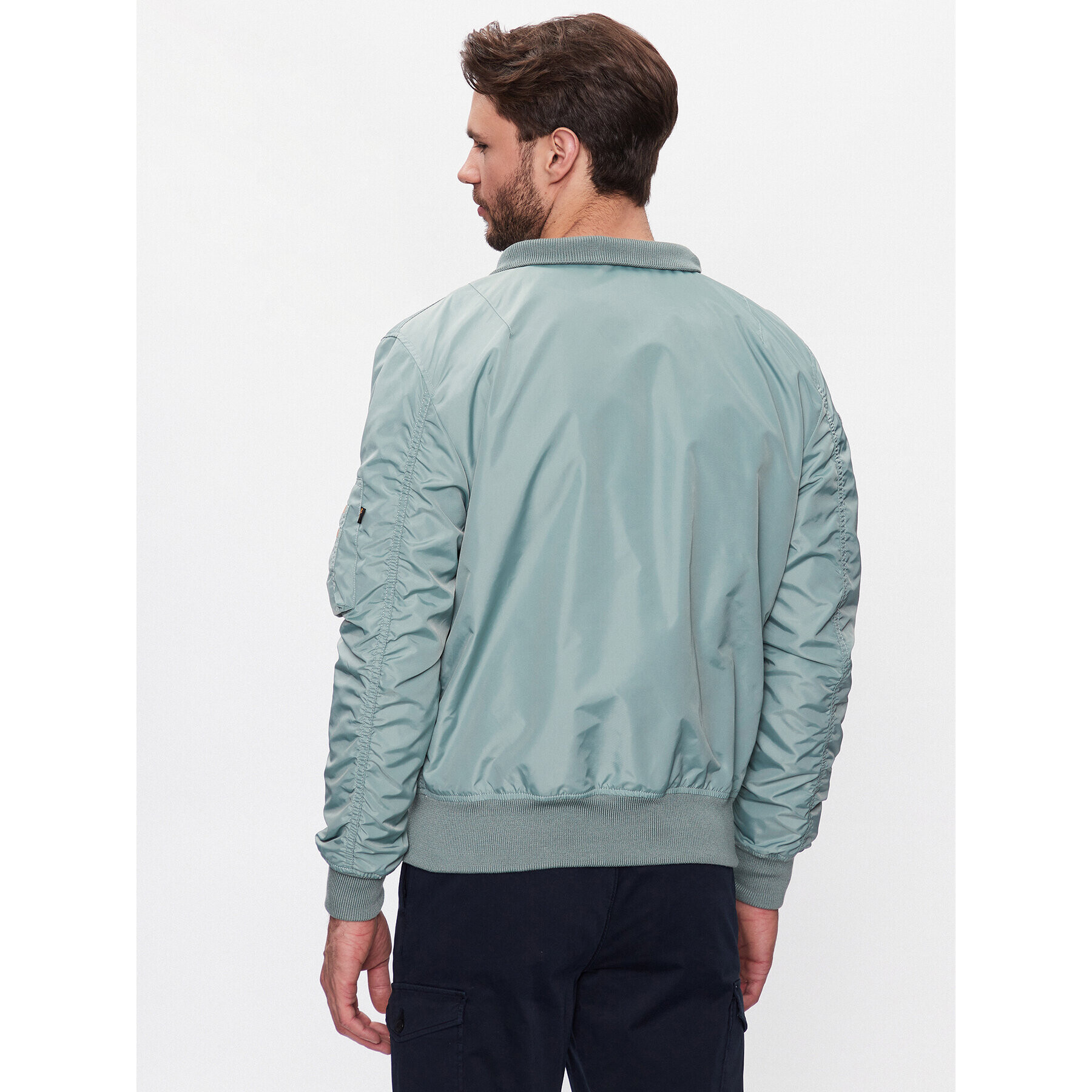 Alpha Industries Яке бомбър MA-1 126117 Зелен Regular Fit - Pepit.bg