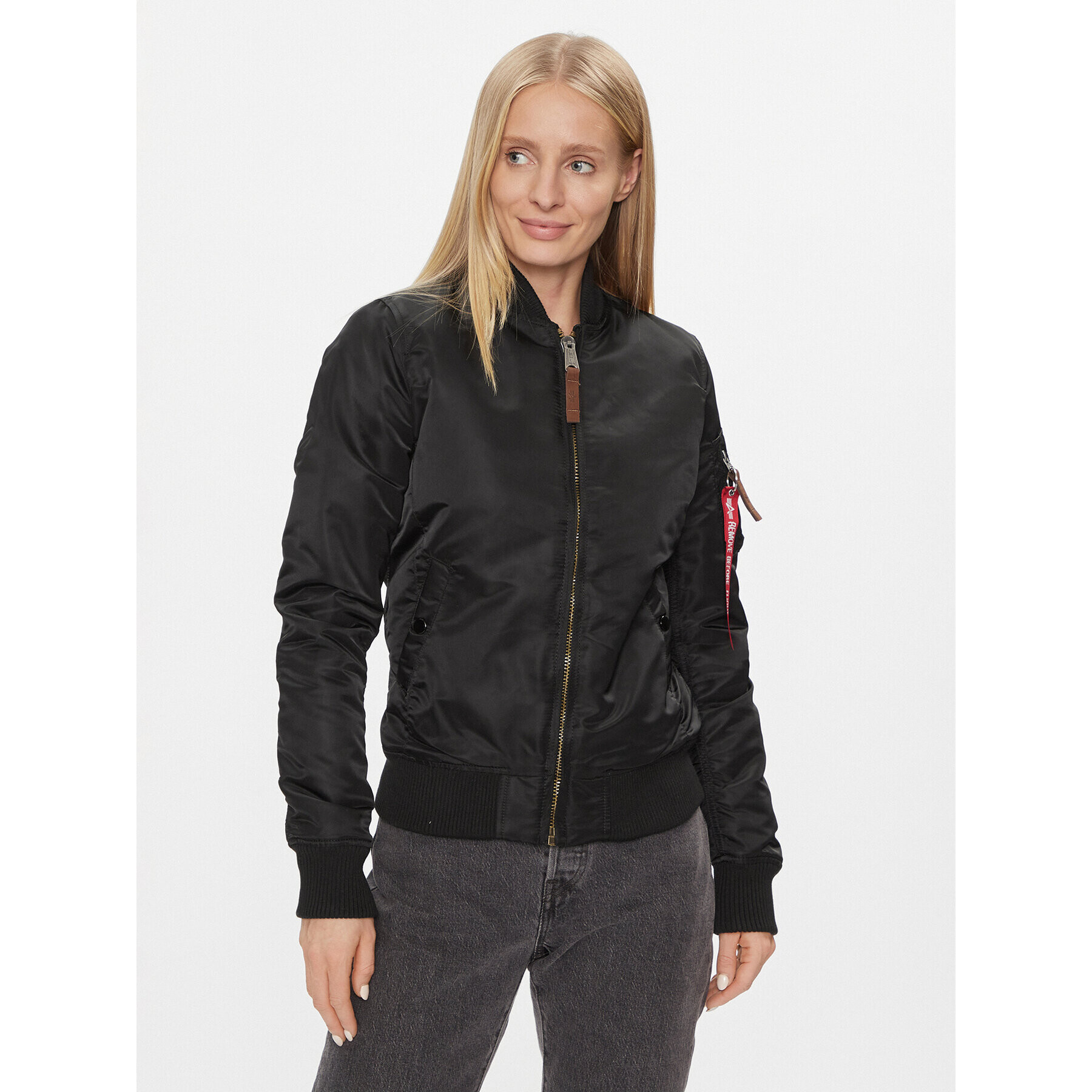 Alpha Industries Яке бомбър MA-1 VF 59 133009 Черен Regular Fit - Pepit.bg