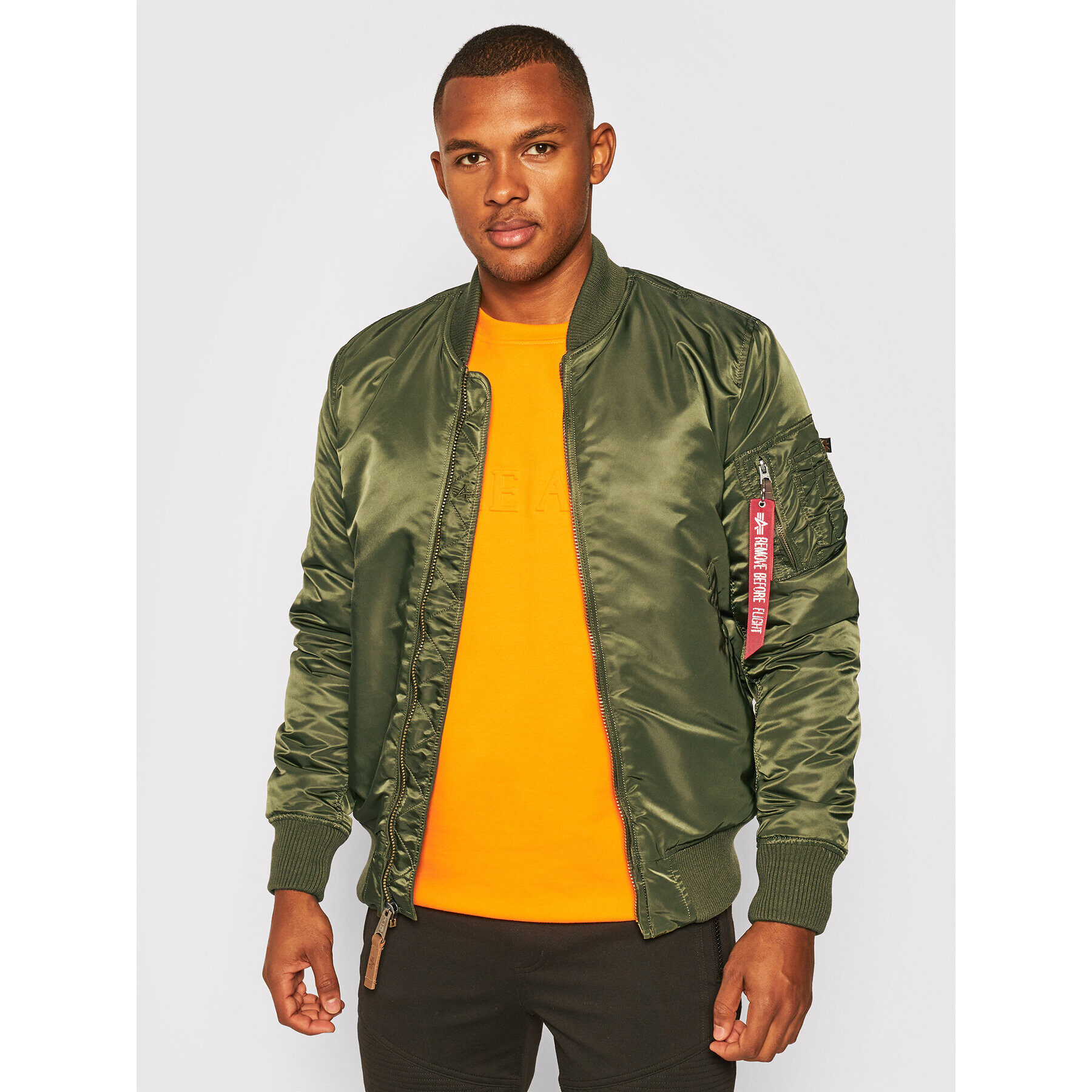 Alpha Industries Яке бомбър Ma-1 Vf 59 168100 Зелен Slim Fit - Pepit.bg