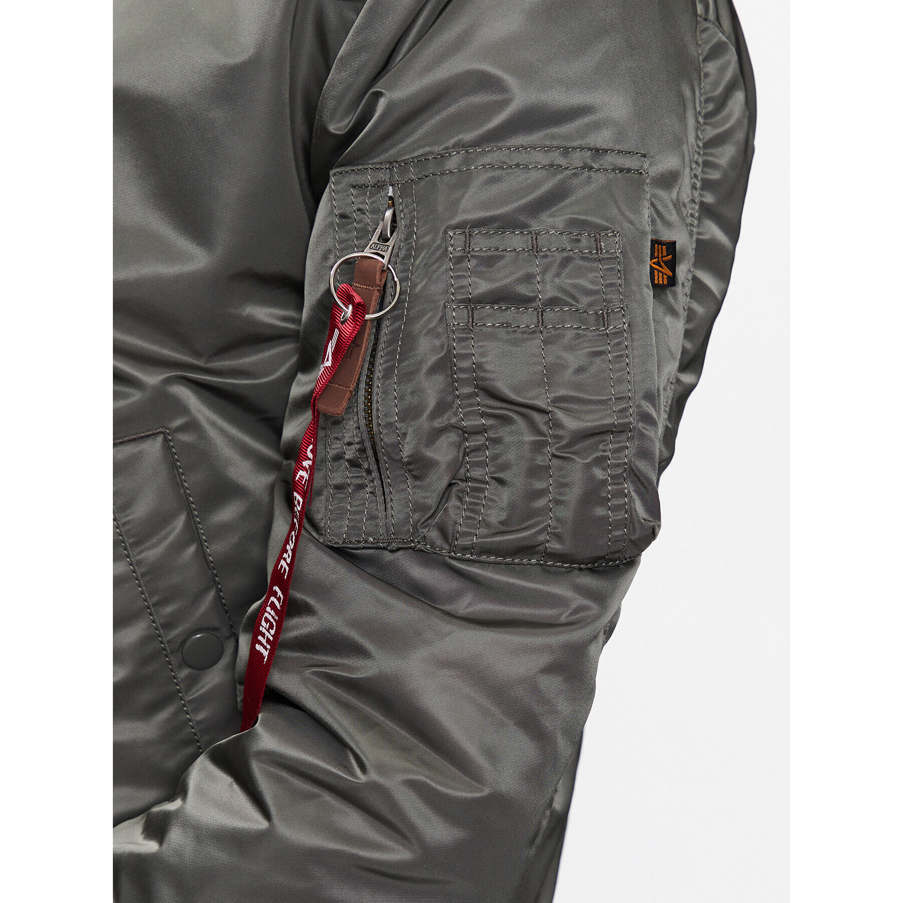 Alpha Industries Яке бомбър MA-1 191118 Сив Slim Fit - Pepit.bg