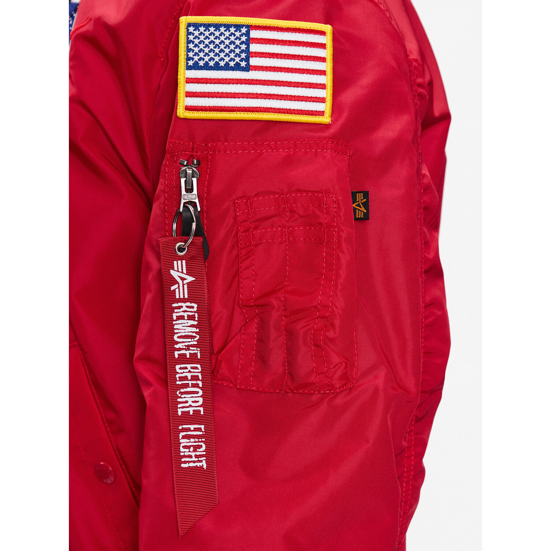 Alpha Industries Яке бомбър MA-1 Zip Hood Apollo 136106 Червен Regular Fit - Pepit.bg