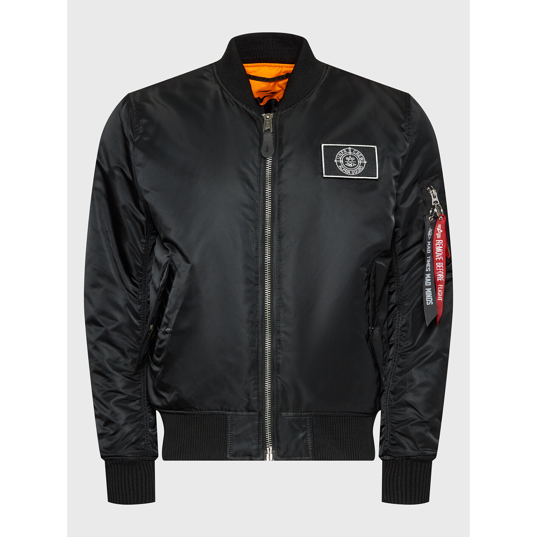 Alpha Industries Яке бомбър UNFAIR MA-1 VF 59 118126 Черен Regular Fit - Pepit.bg