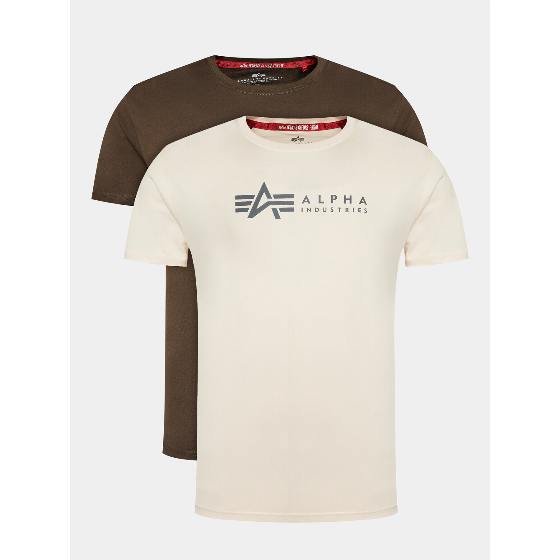 Alpha Industries Комплект 2 тишъртки Alpha Label T 2 118534 Цветен Regular Fit - Pepit.bg