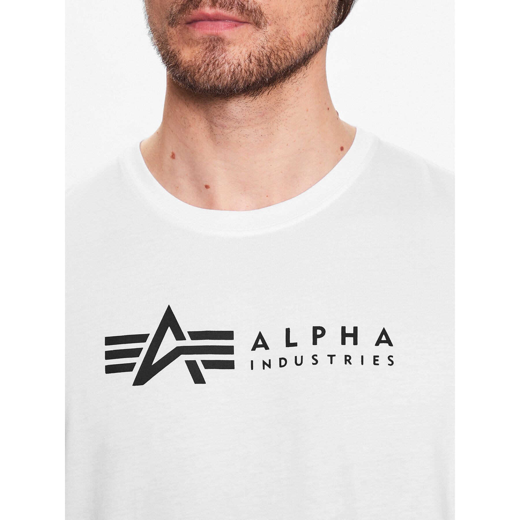 Alpha Industries Комплект 2 тишъртки Alpha Label 118534 Бял Regular Fit - Pepit.bg