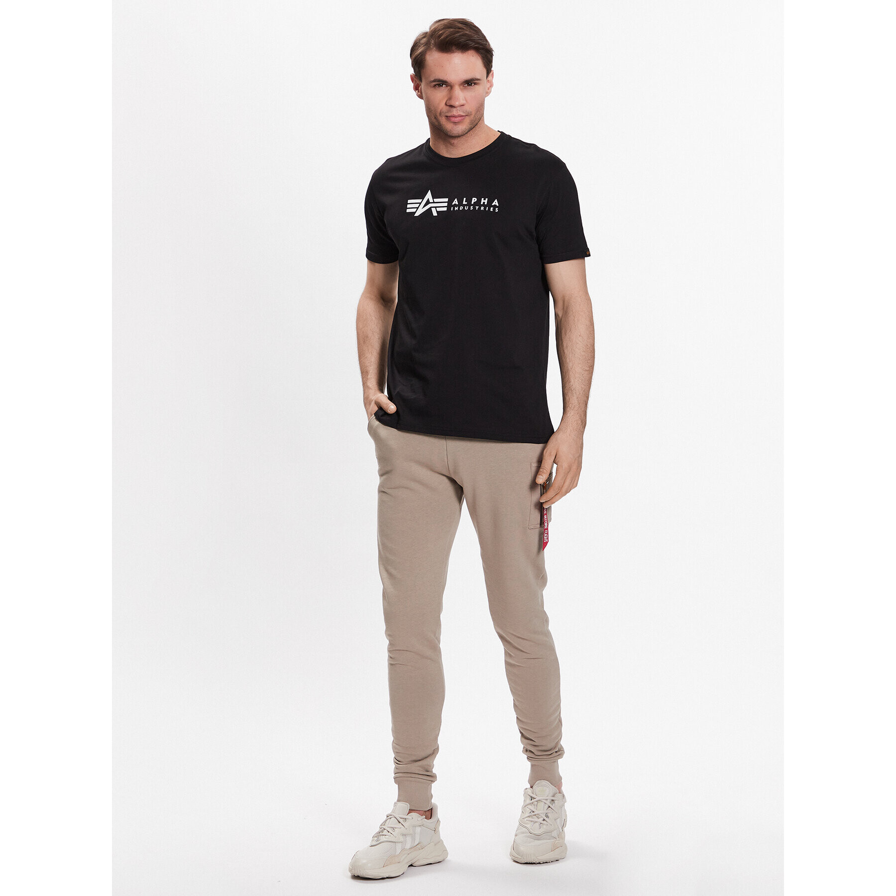 Alpha Industries Комплект 2 тишъртки Alpha Label 118534 Черен Regular Fit - Pepit.bg