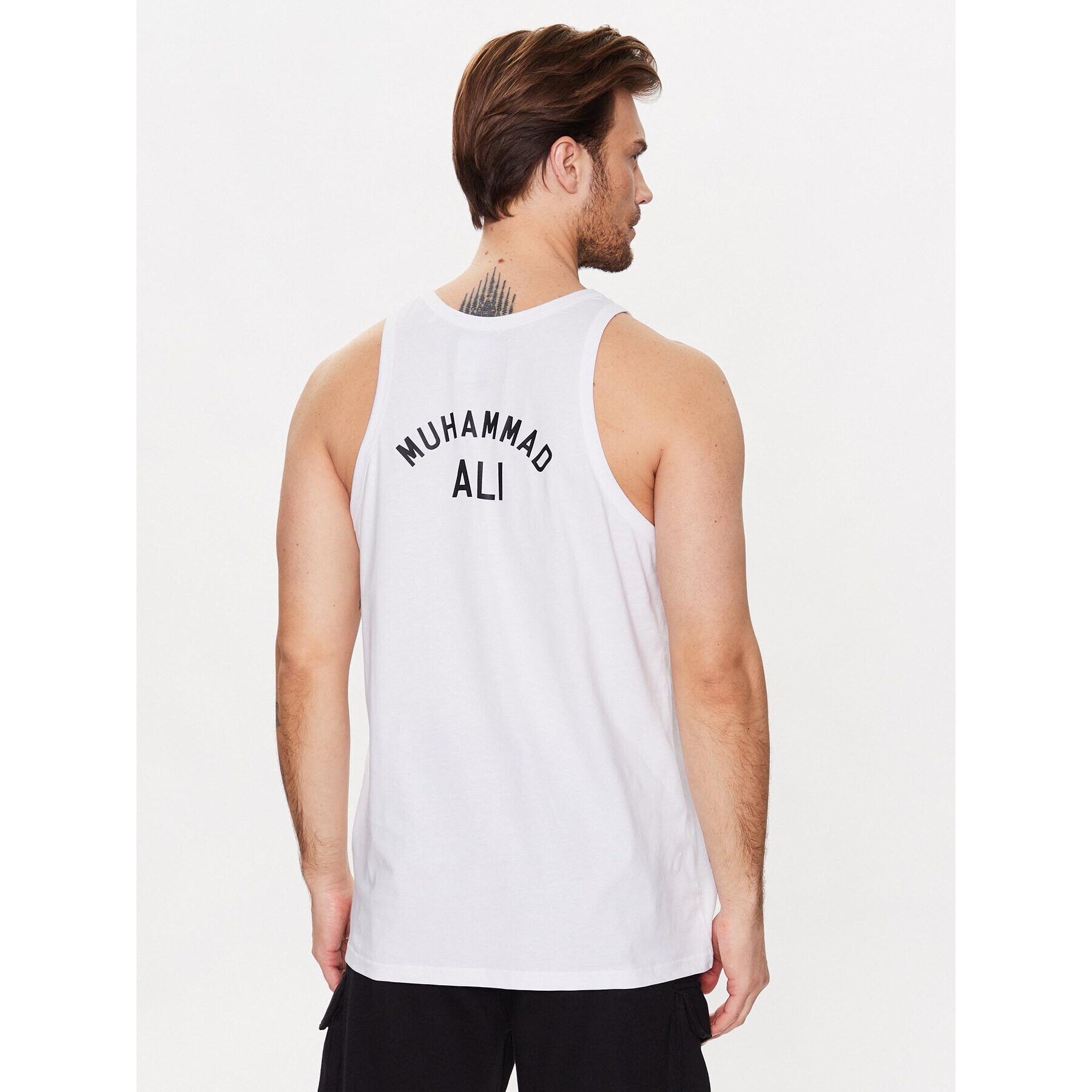 Alpha Industries Мъжки топ Muhammad Ali 136563 Бял Regular Fit - Pepit.bg