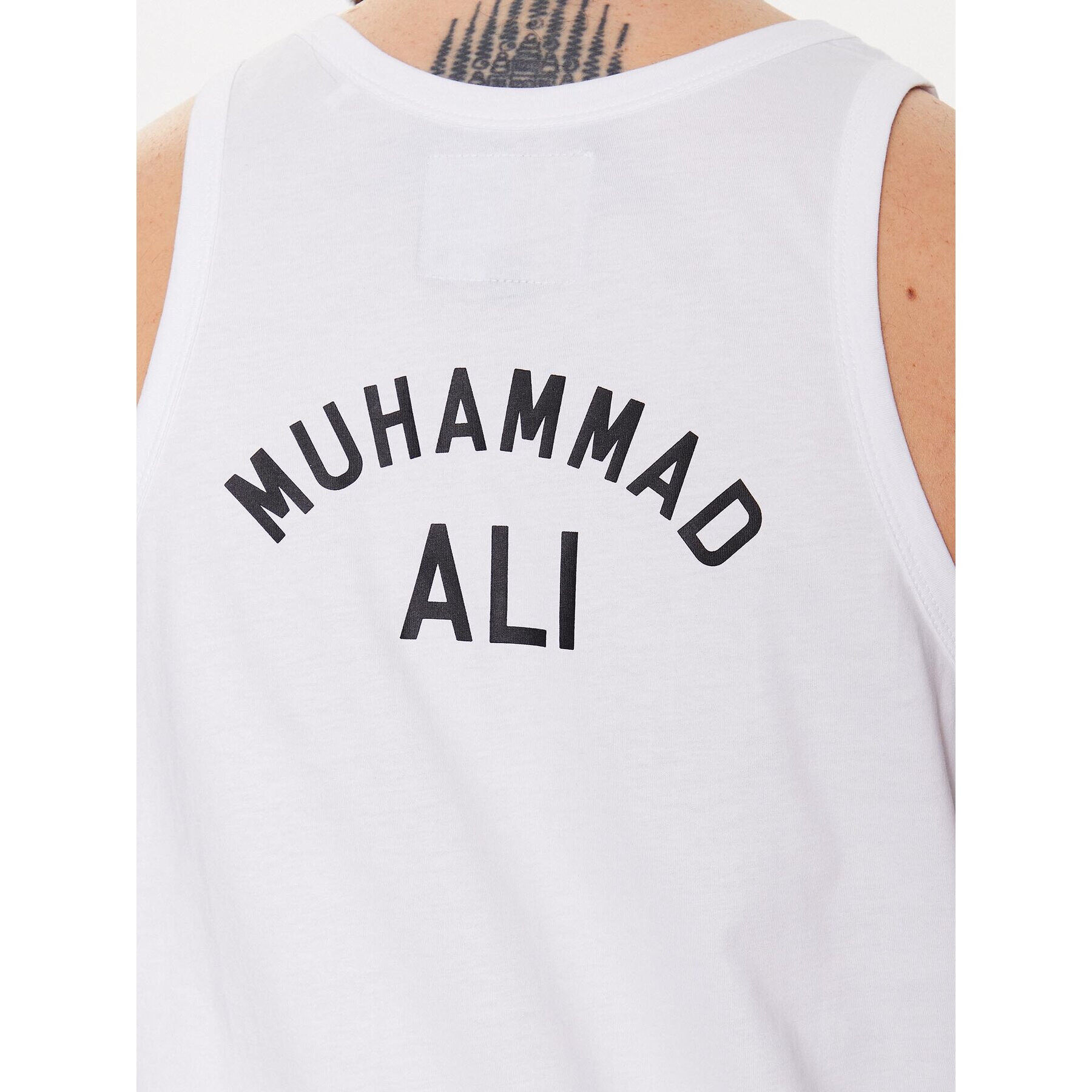 Alpha Industries Мъжки топ Muhammad Ali 136563 Бял Regular Fit - Pepit.bg