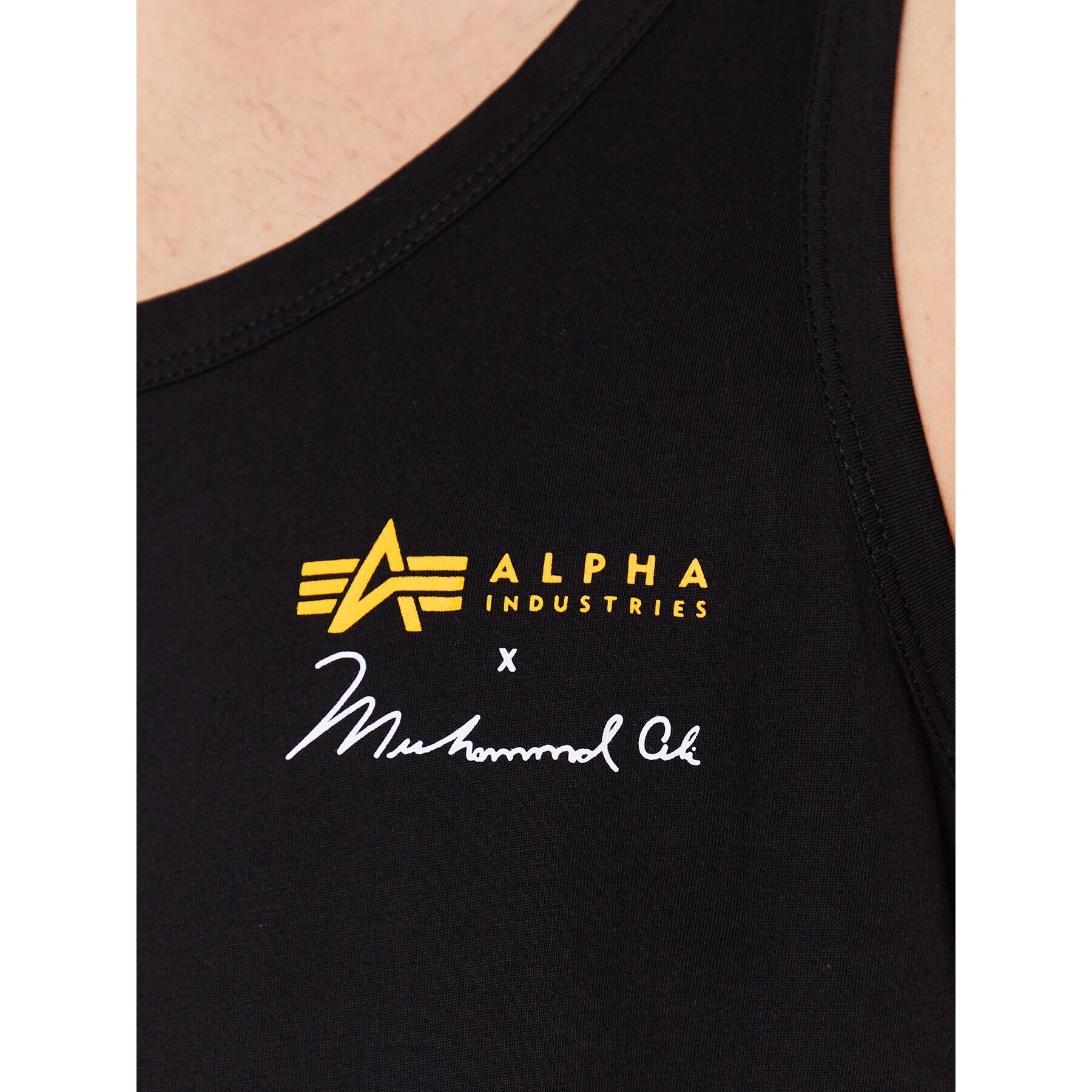 Alpha Industries Мъжки топ Muhammad Ali 136563 Черен Regular Fit - Pepit.bg