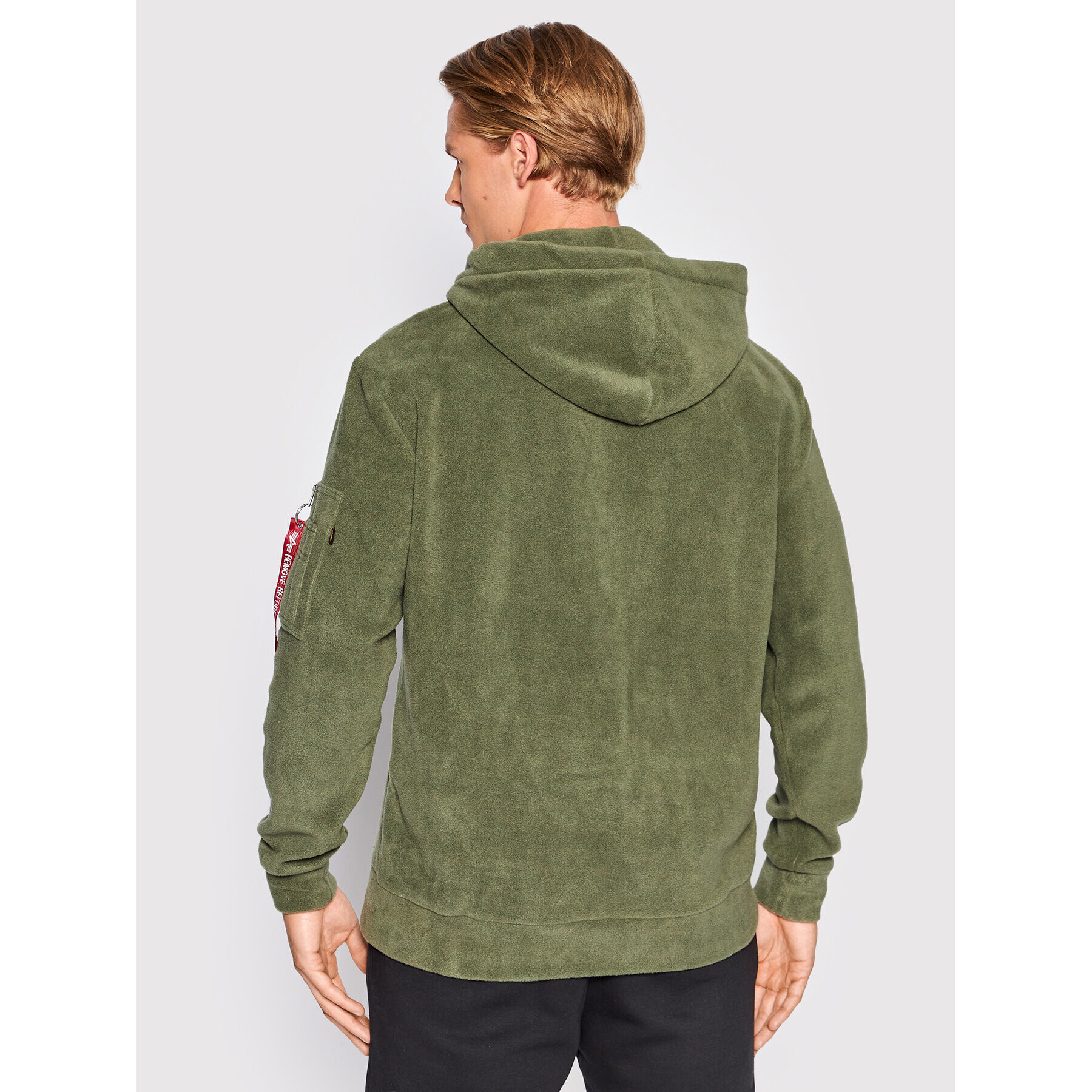 Alpha Industries Полар Basic 118341 Зелен Regular Fit - Pepit.bg