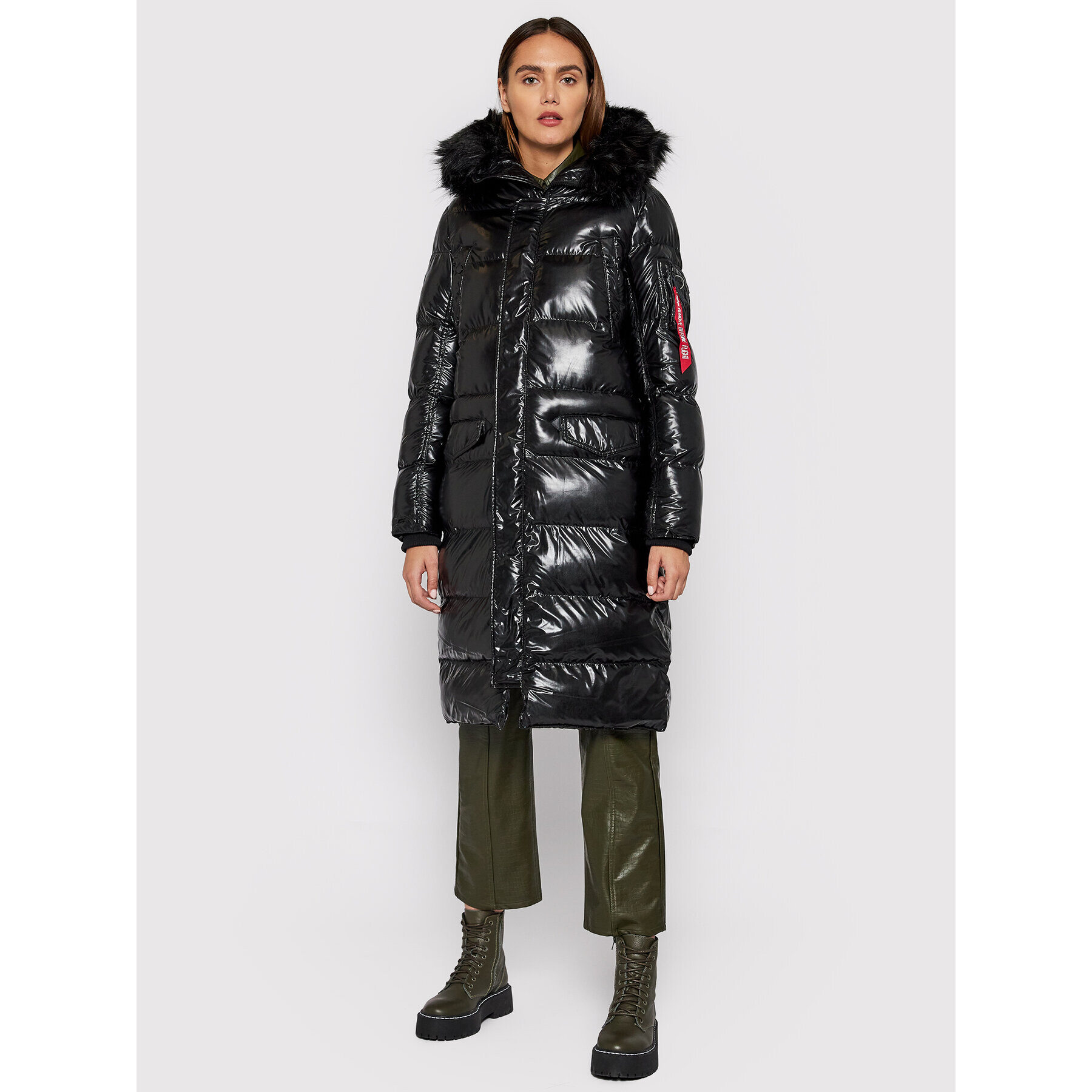 Alpha Industries Пухено яке N3B Fd 118004 Черен Regular Fit - Pepit.bg