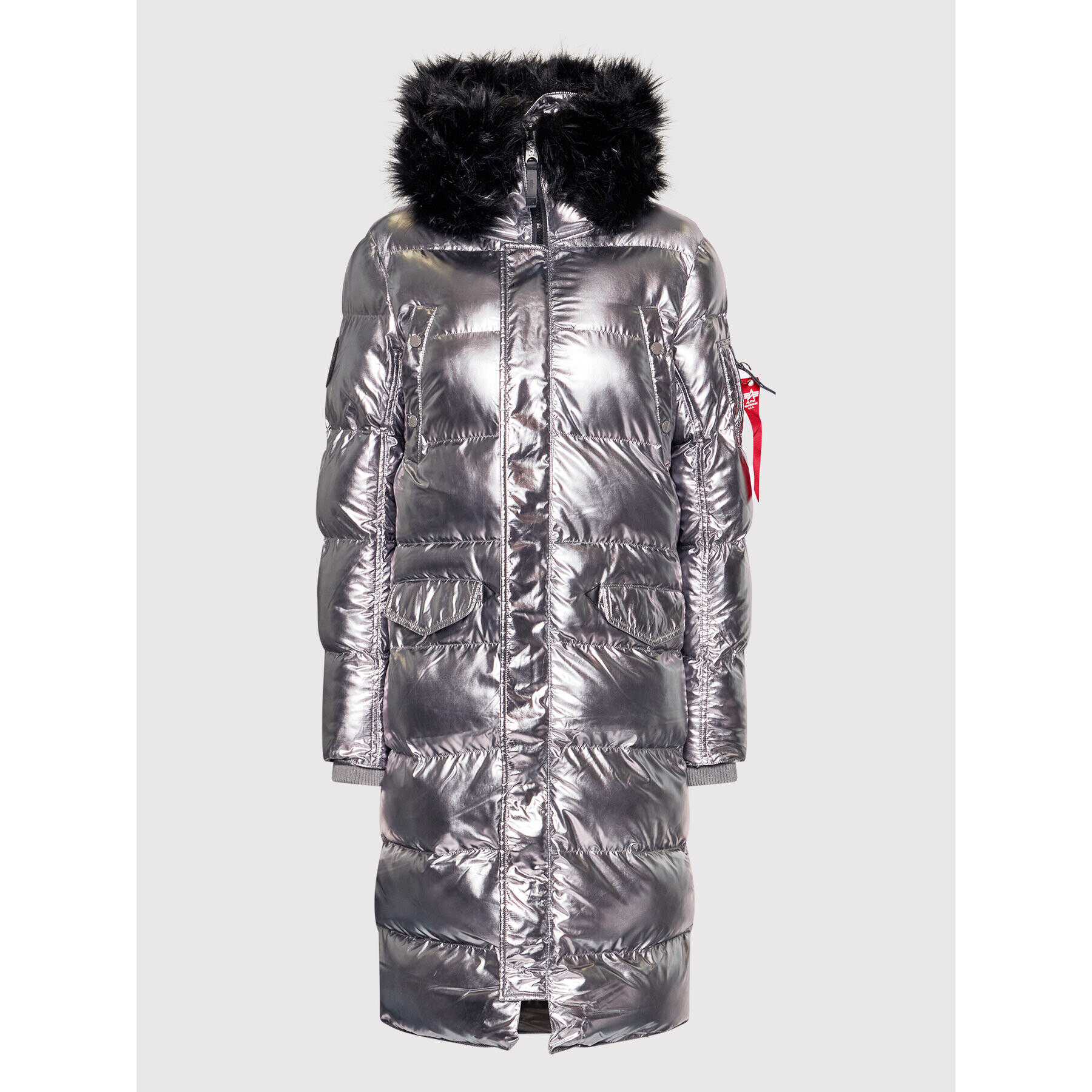 Alpha Industries Пухено яке N3B Fd 118004 Сребрист Regular Fit - Pepit.bg