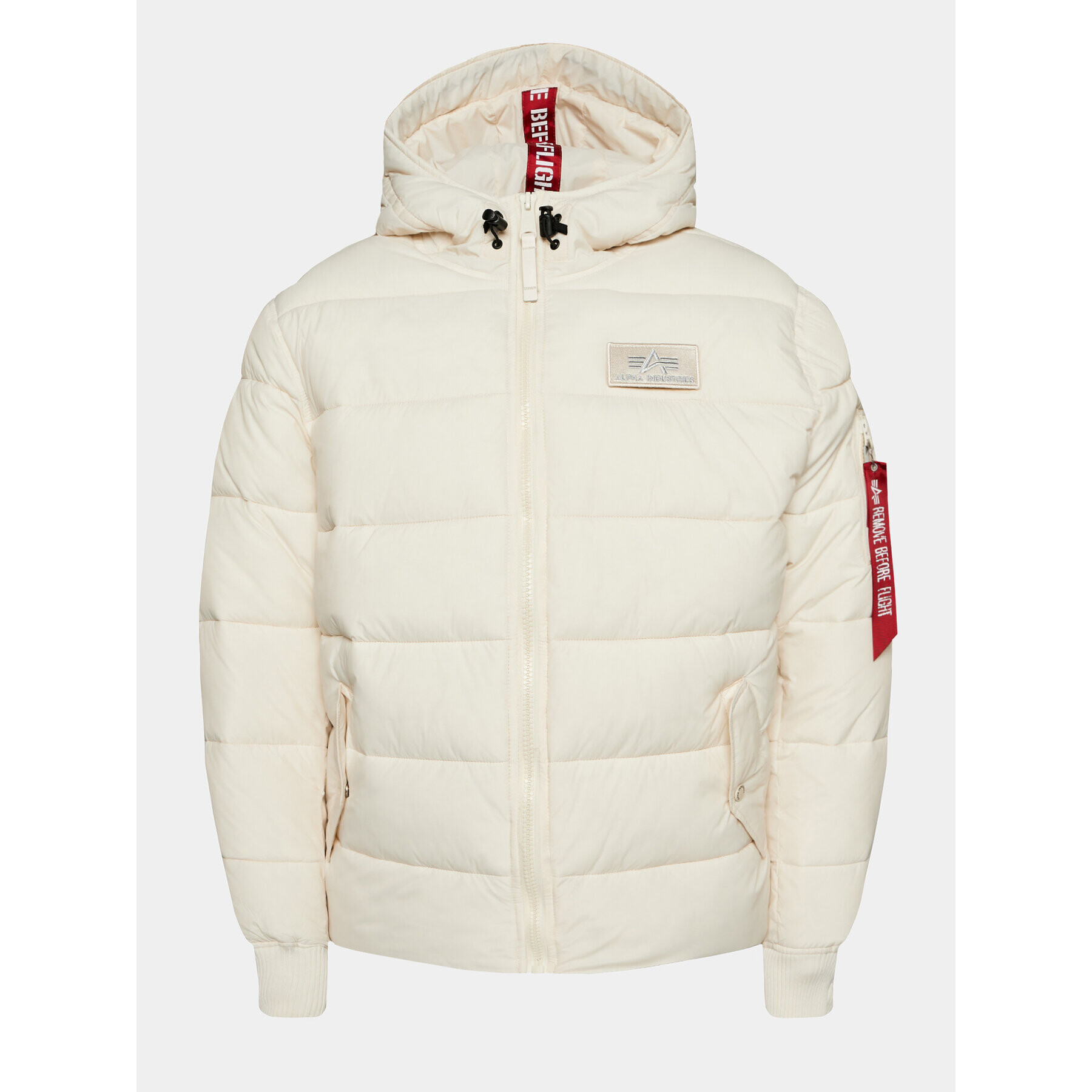 Alpha Industries Пухено яке 118113 Екрю Regular Fit - Pepit.bg