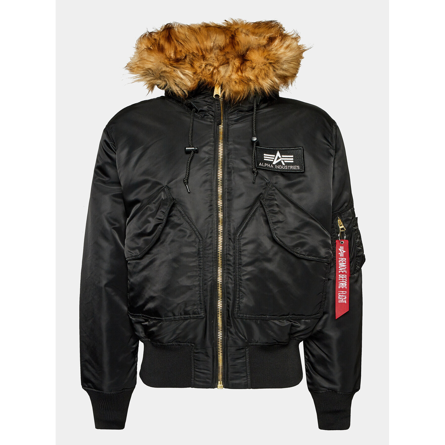 Alpha Industries Пухено яке 45P 144103 Черен Relaxed Fit - Pepit.bg