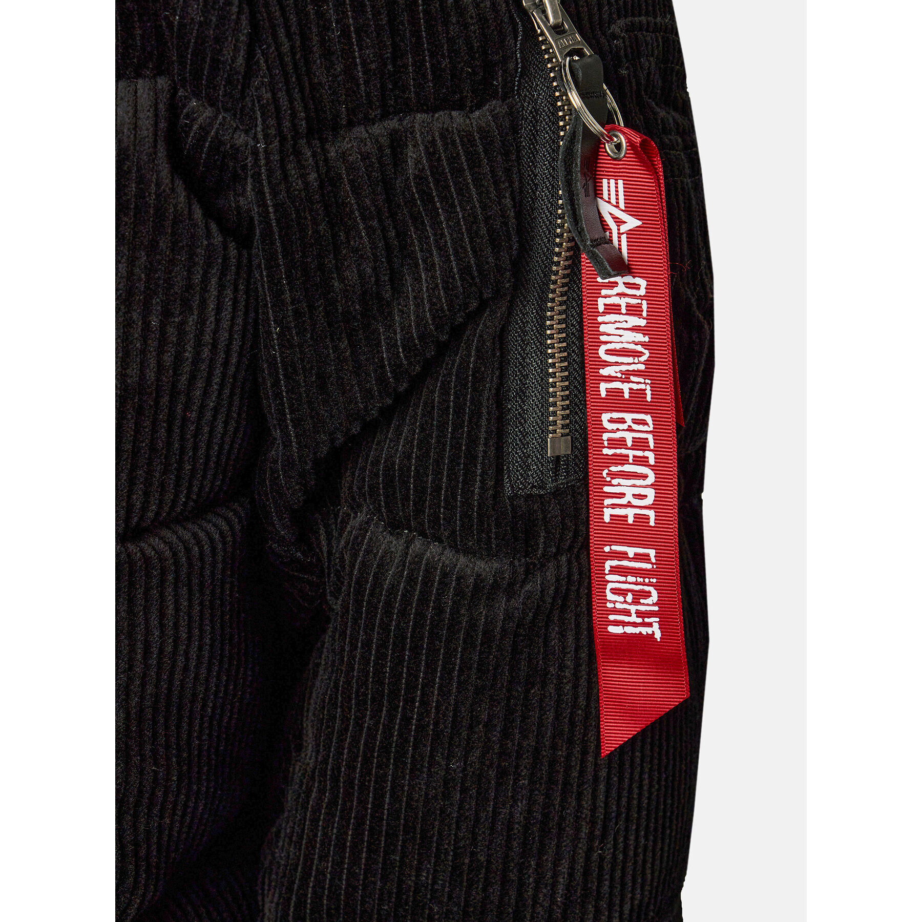 Alpha Industries Пухено яке Cord 138118 Черен Regular Fit - Pepit.bg