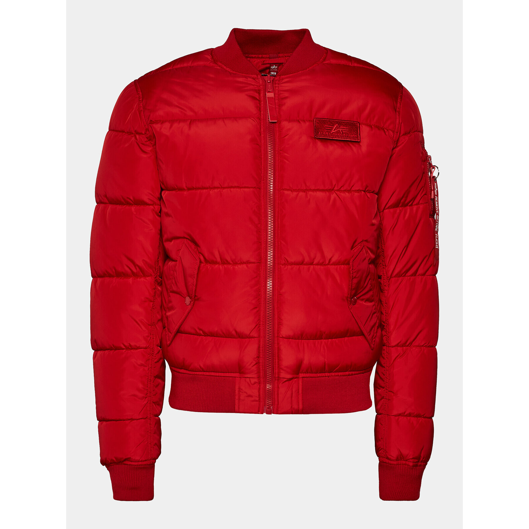 Alpha Industries Пухено яке MA-1 138116 Червен Regular Fit - Pepit.bg