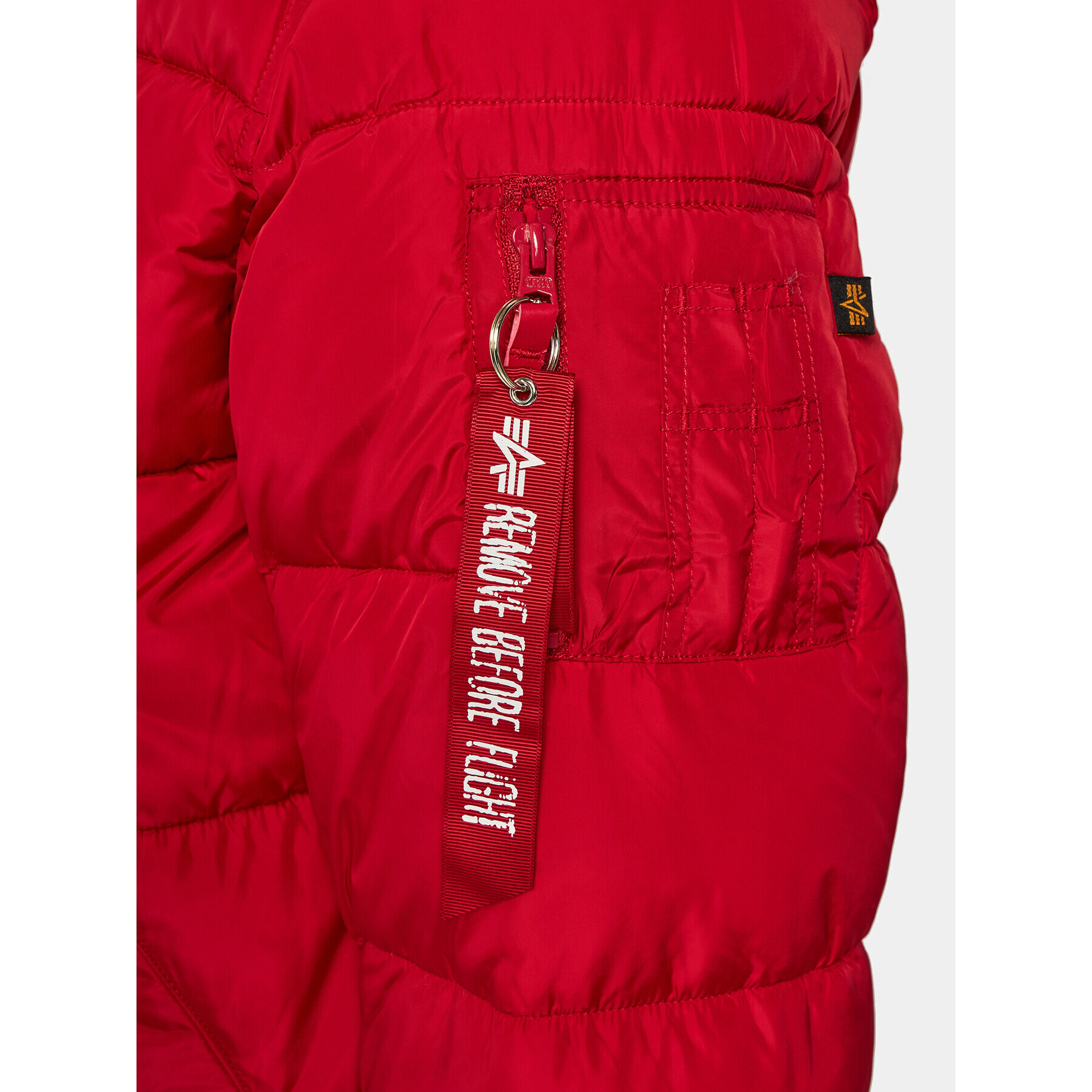 Alpha Industries Пухено яке MA-1 138116 Червен Regular Fit - Pepit.bg