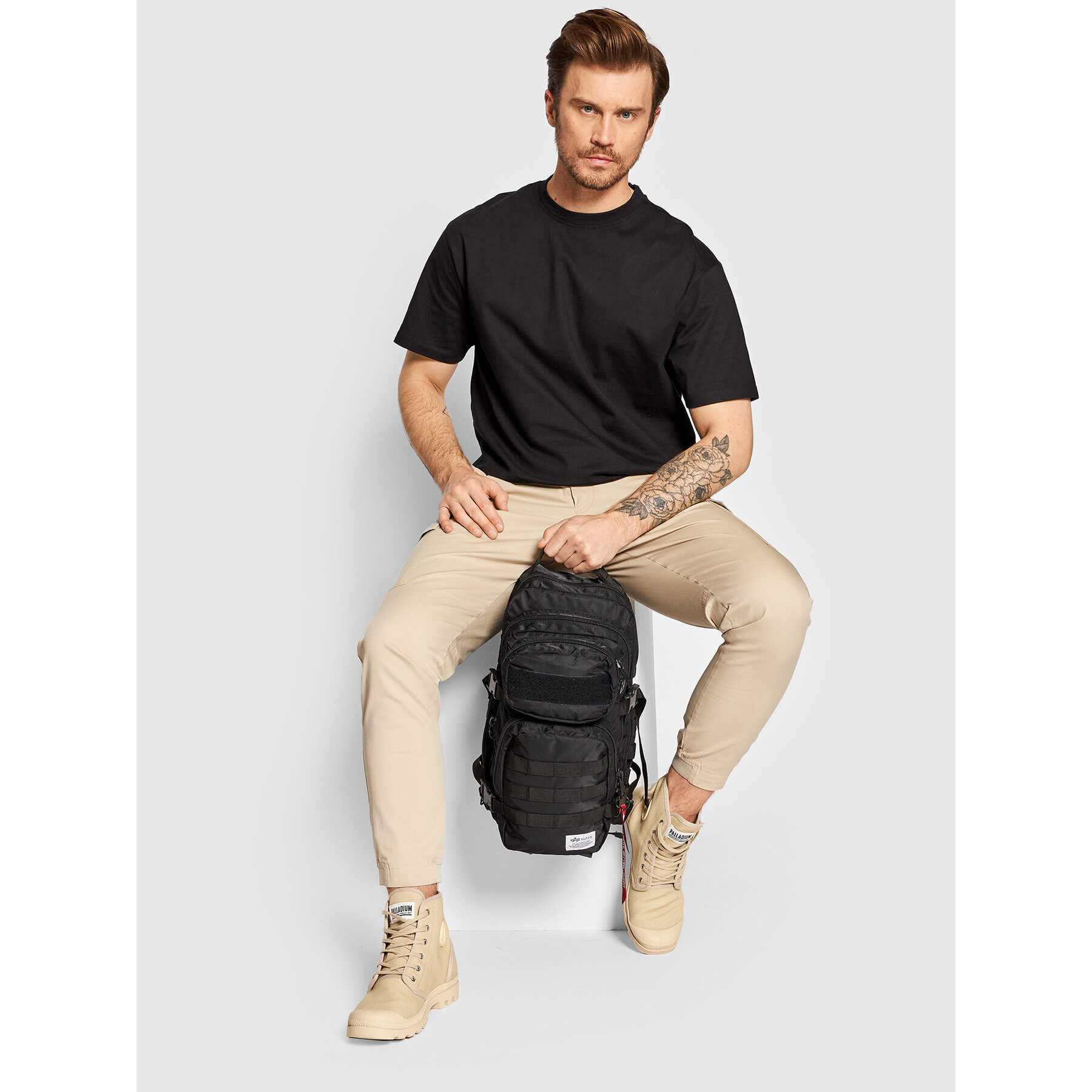 Alpha Industries Раница Tactical Backpack 128927 Черен - Pepit.bg