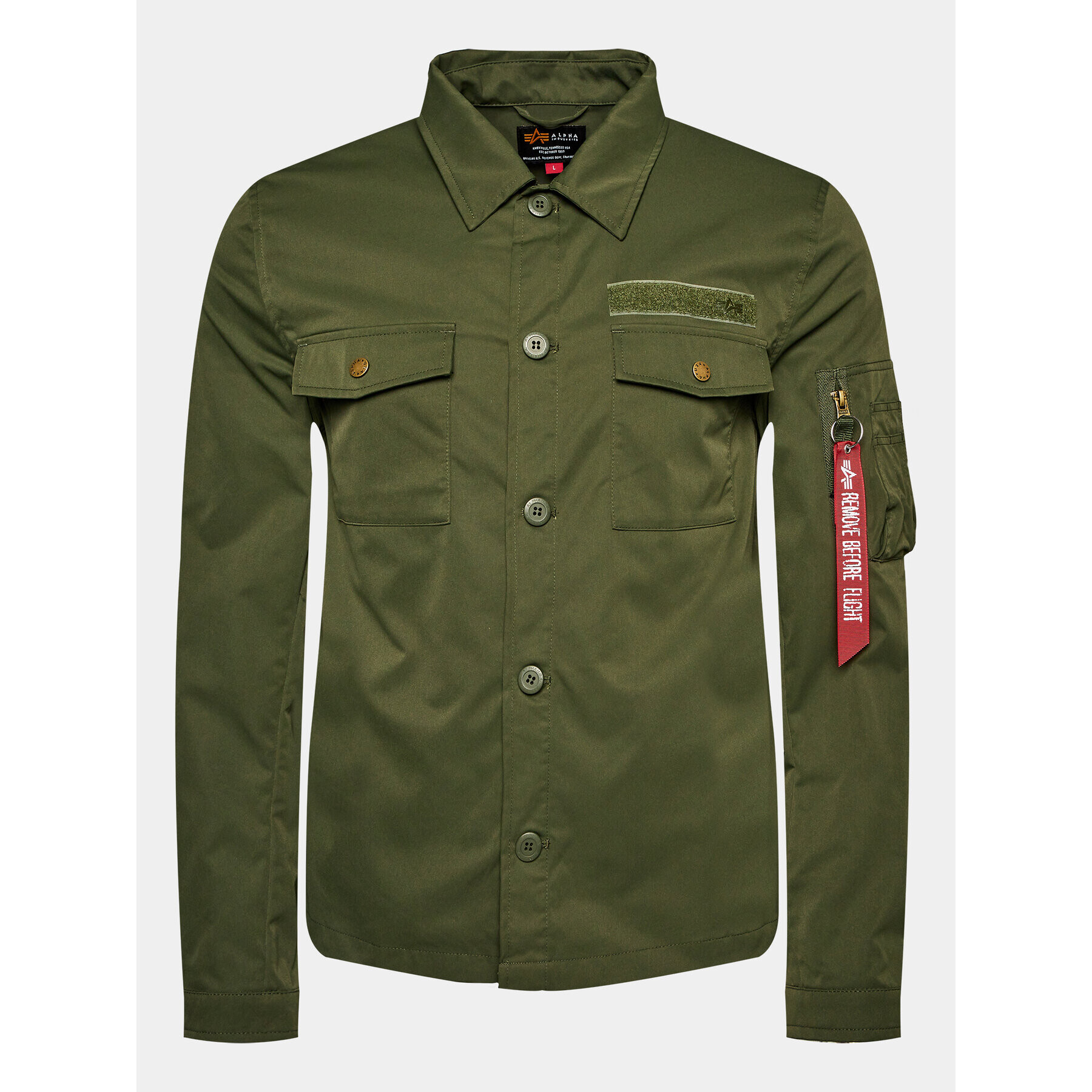 Alpha Industries Риза 108123 Зелен Regular Fit - Pepit.bg