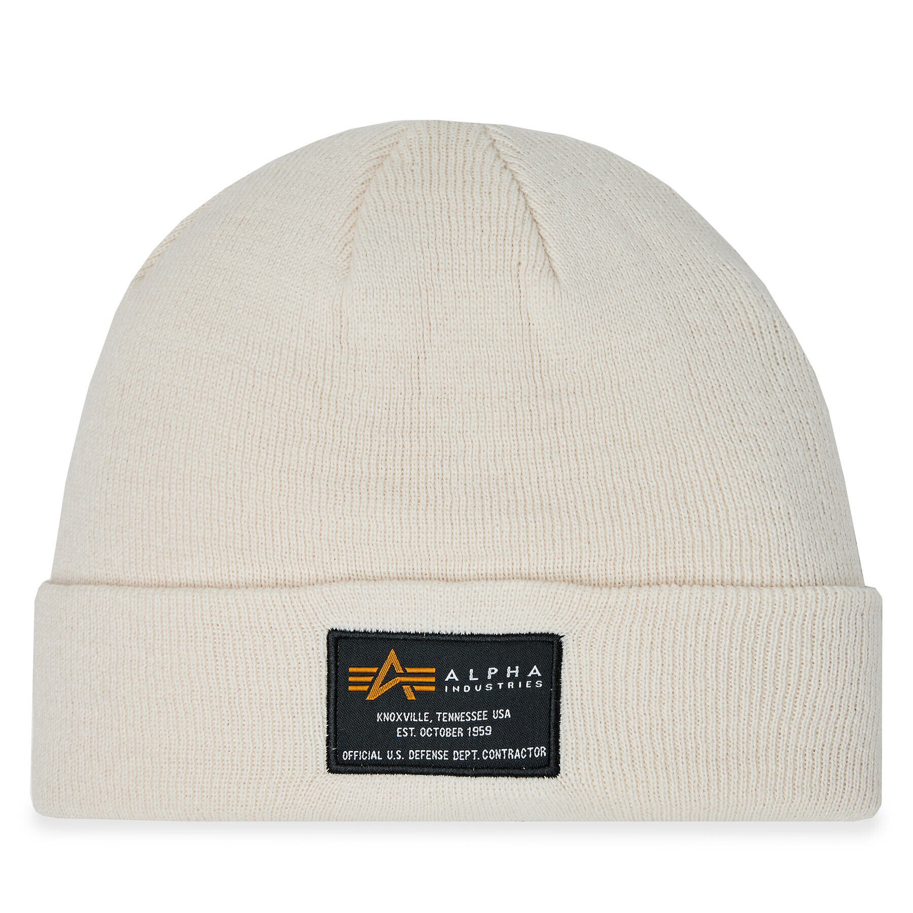 Alpha Industries Шапка Crew Beanie 128924 Бял - Pepit.bg