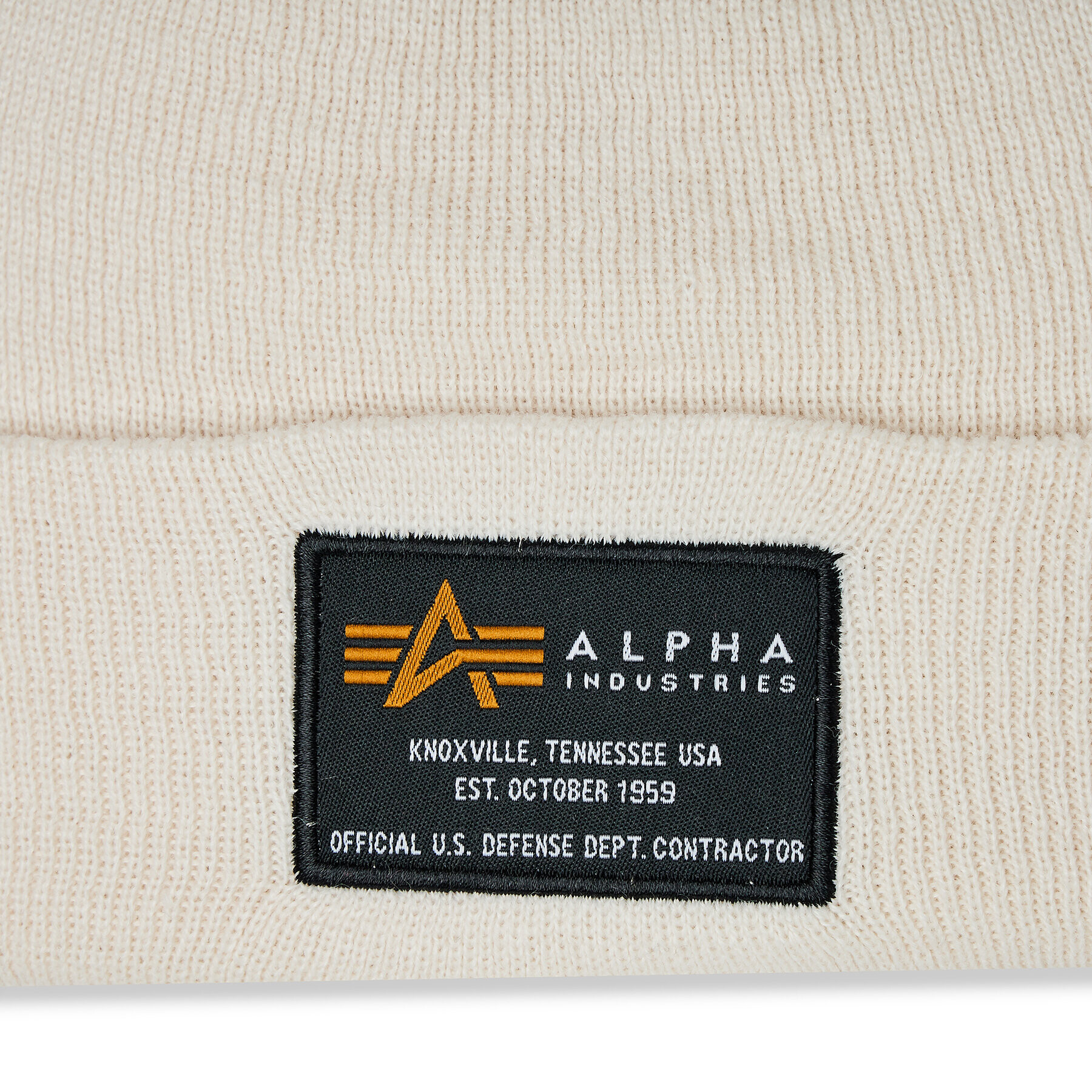 Alpha Industries Шапка Crew Beanie 128924 Бял - Pepit.bg