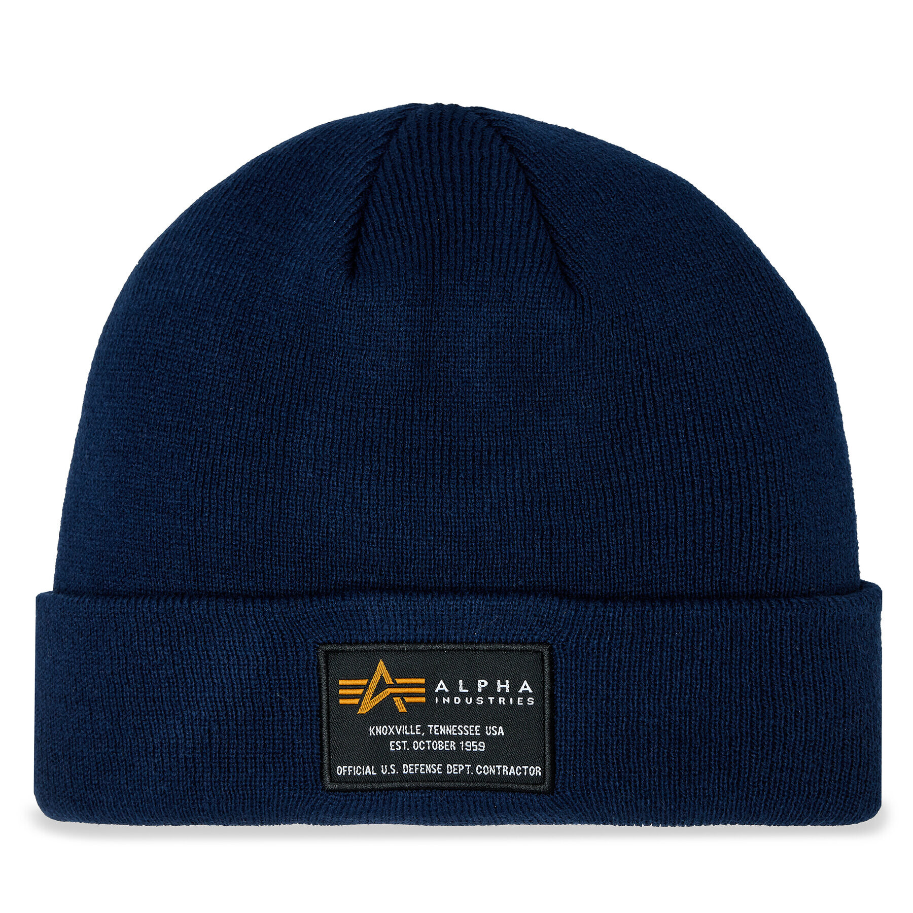 Alpha Industries Шапка Crew Beanie 128924 Тъмносин - Pepit.bg