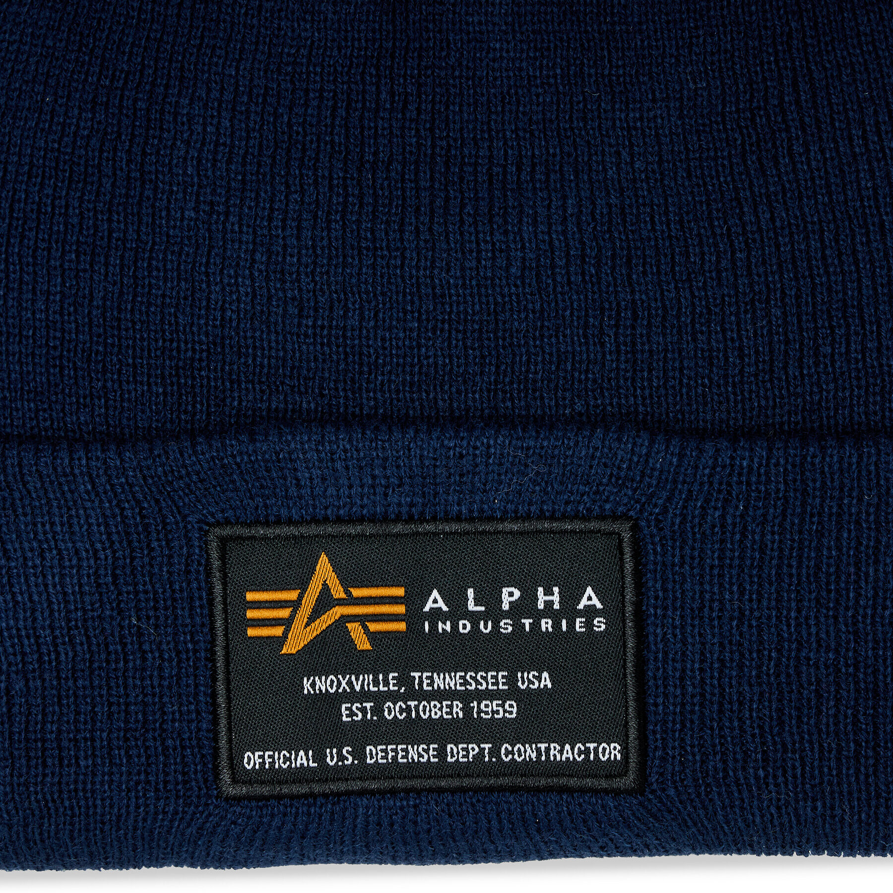 Alpha Industries Шапка Crew Beanie 128924 Тъмносин - Pepit.bg