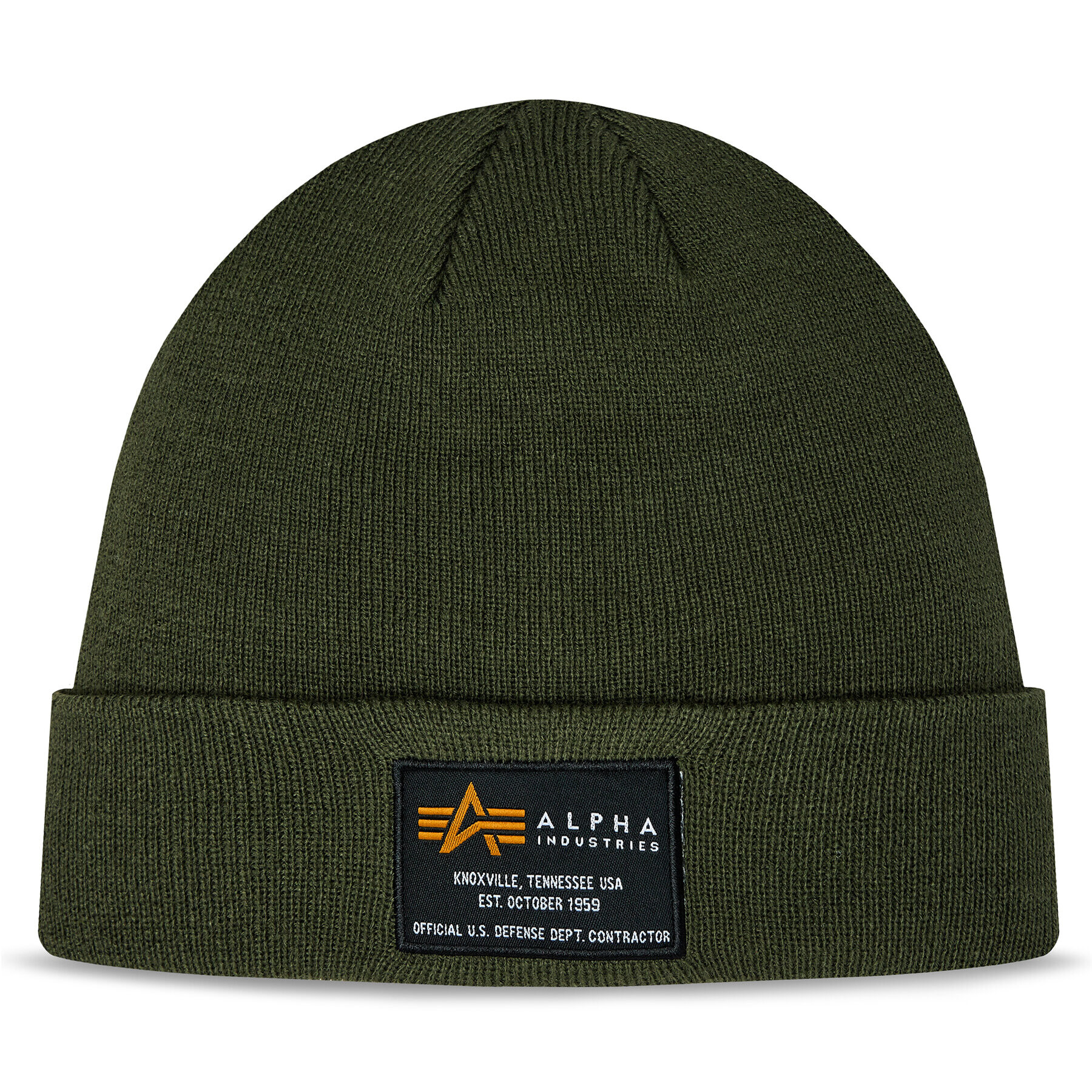 Alpha Industries Шапка Crew Beanie 128924 Зелен - Pepit.bg