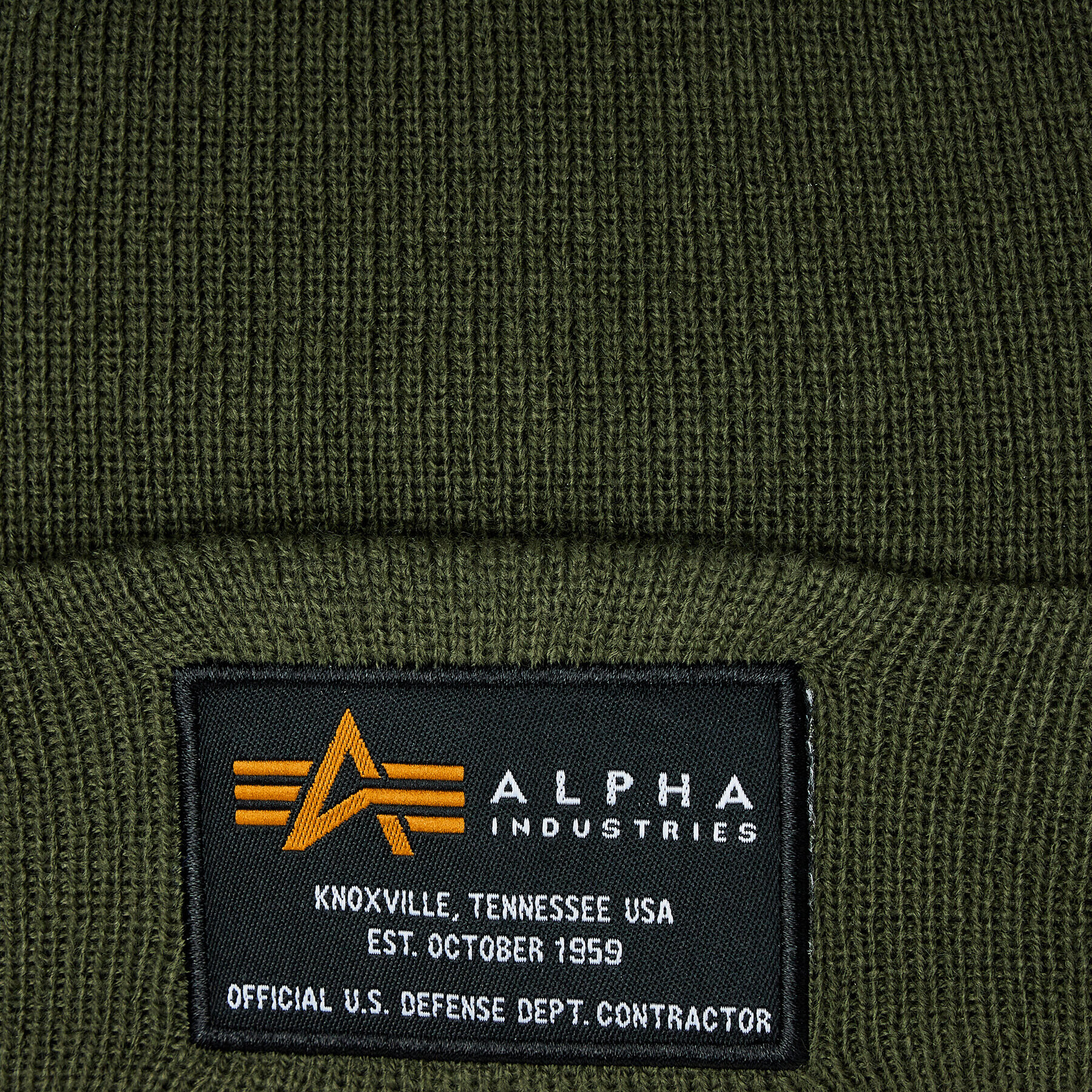 Alpha Industries Шапка Crew Beanie 128924 Зелен - Pepit.bg