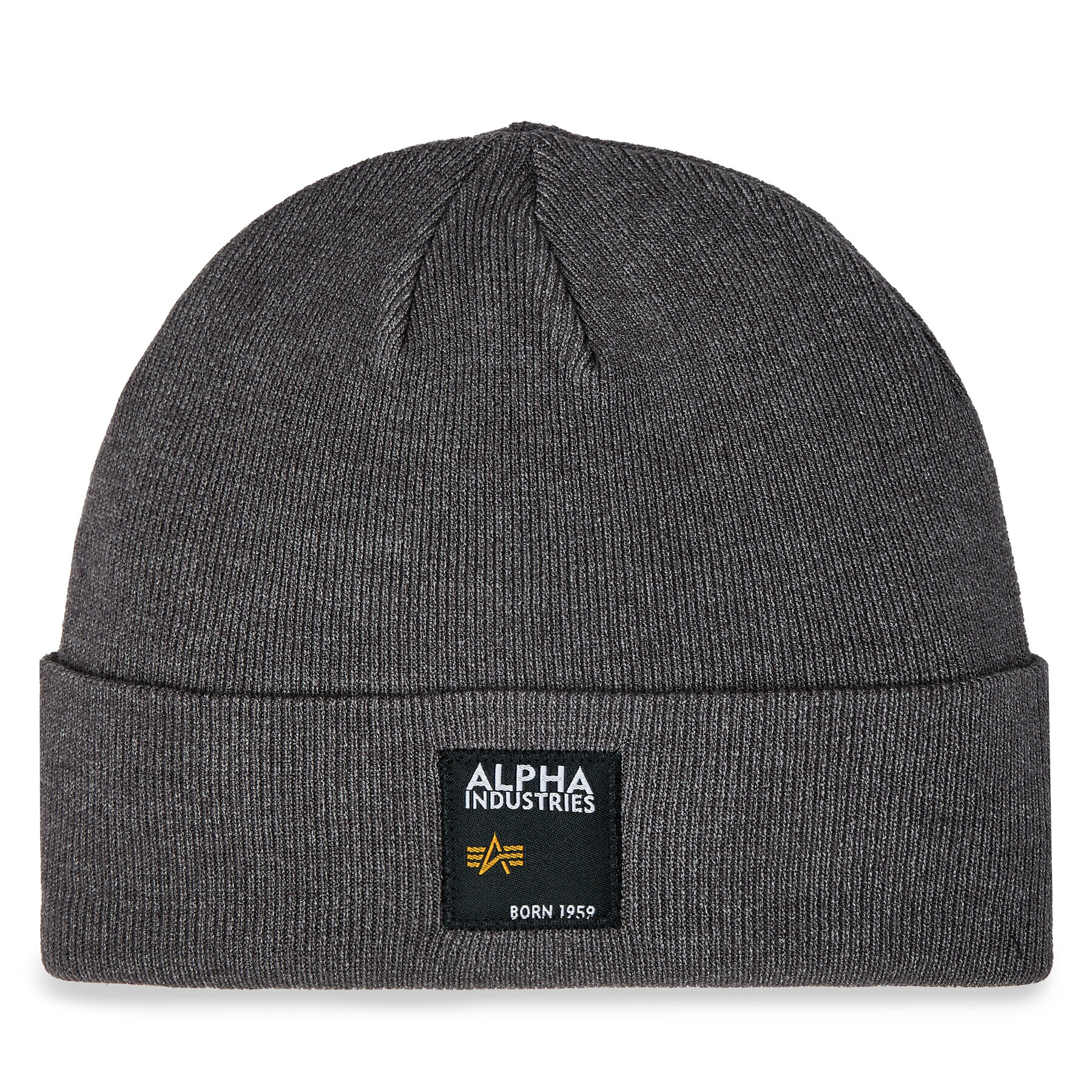 Alpha Industries Шапка Label Beanie 118934 Сив - Pepit.bg