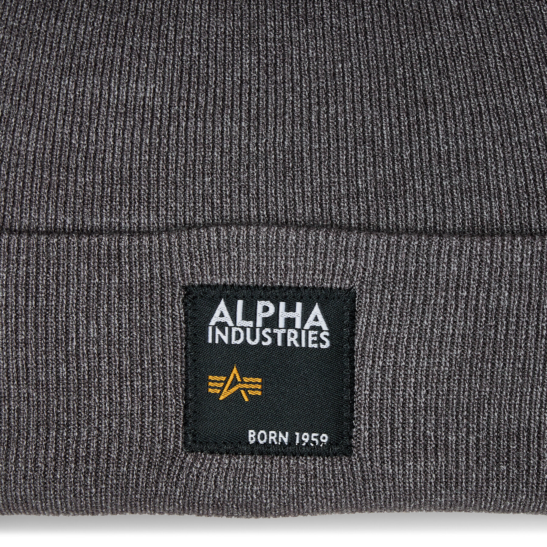 Alpha Industries Шапка Label Beanie 118934 Сив - Pepit.bg