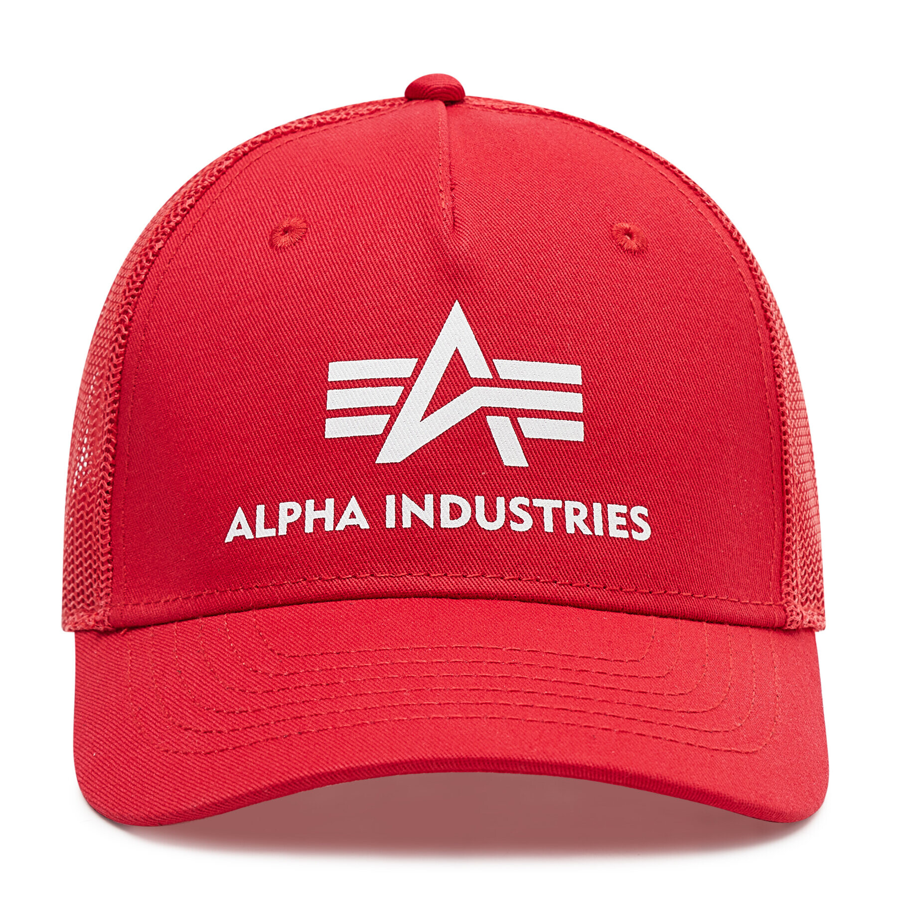 Alpha Industries Шапка с козирка Basic Trucker 186902 Червен - Pepit.bg