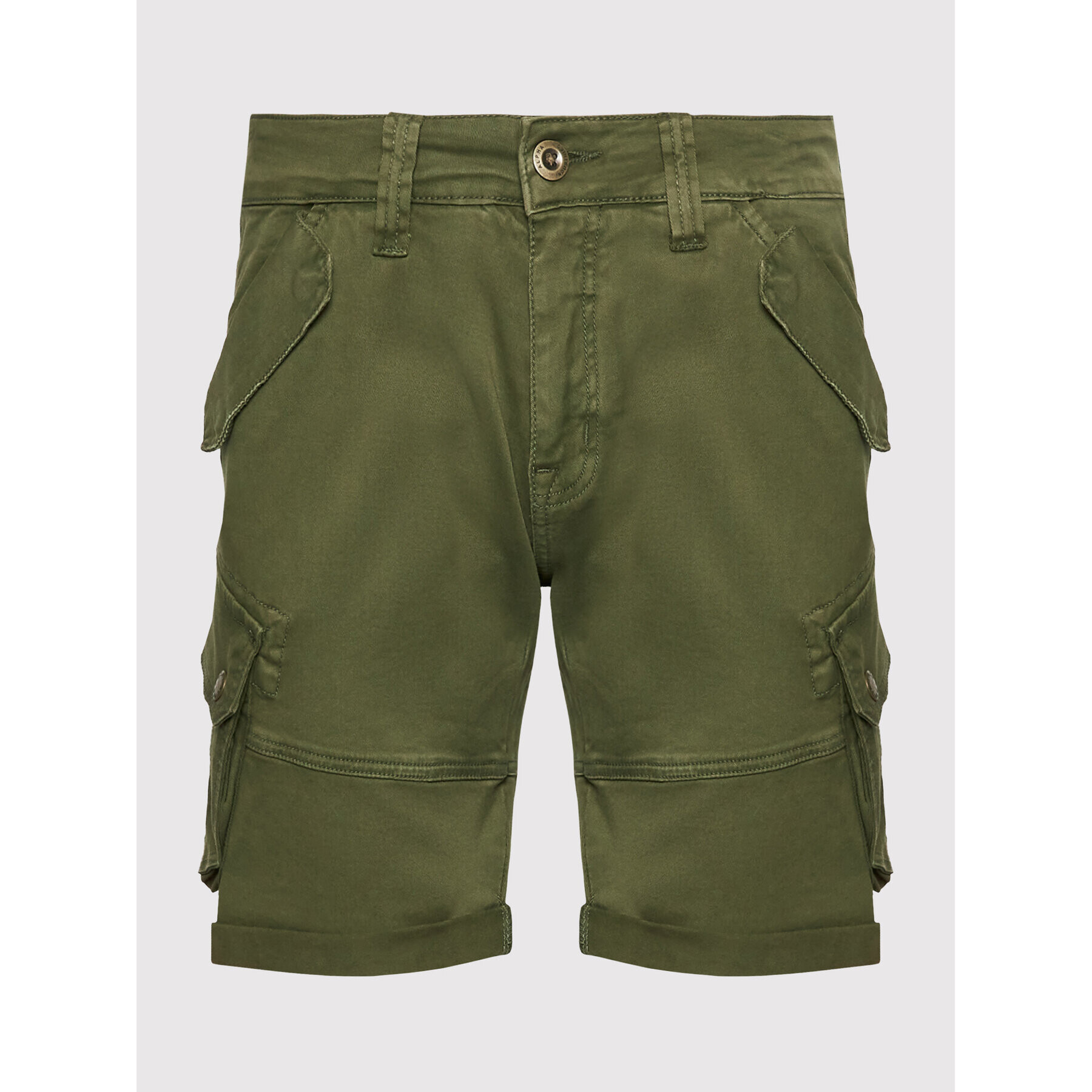 Alpha Industries Шорти от плат Combat 116210 Зелен Regular Fit - Pepit.bg