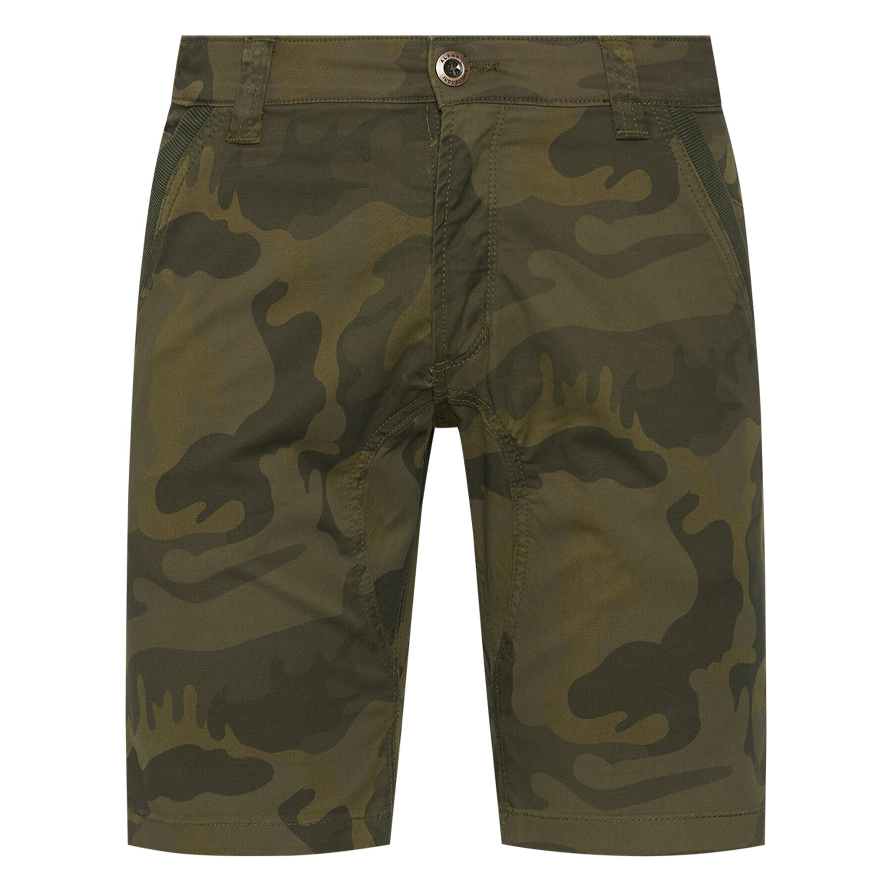 Alpha Industries Шорти от плат Kerosene Camo 176205 Зелен Regular Fit - Pepit.bg