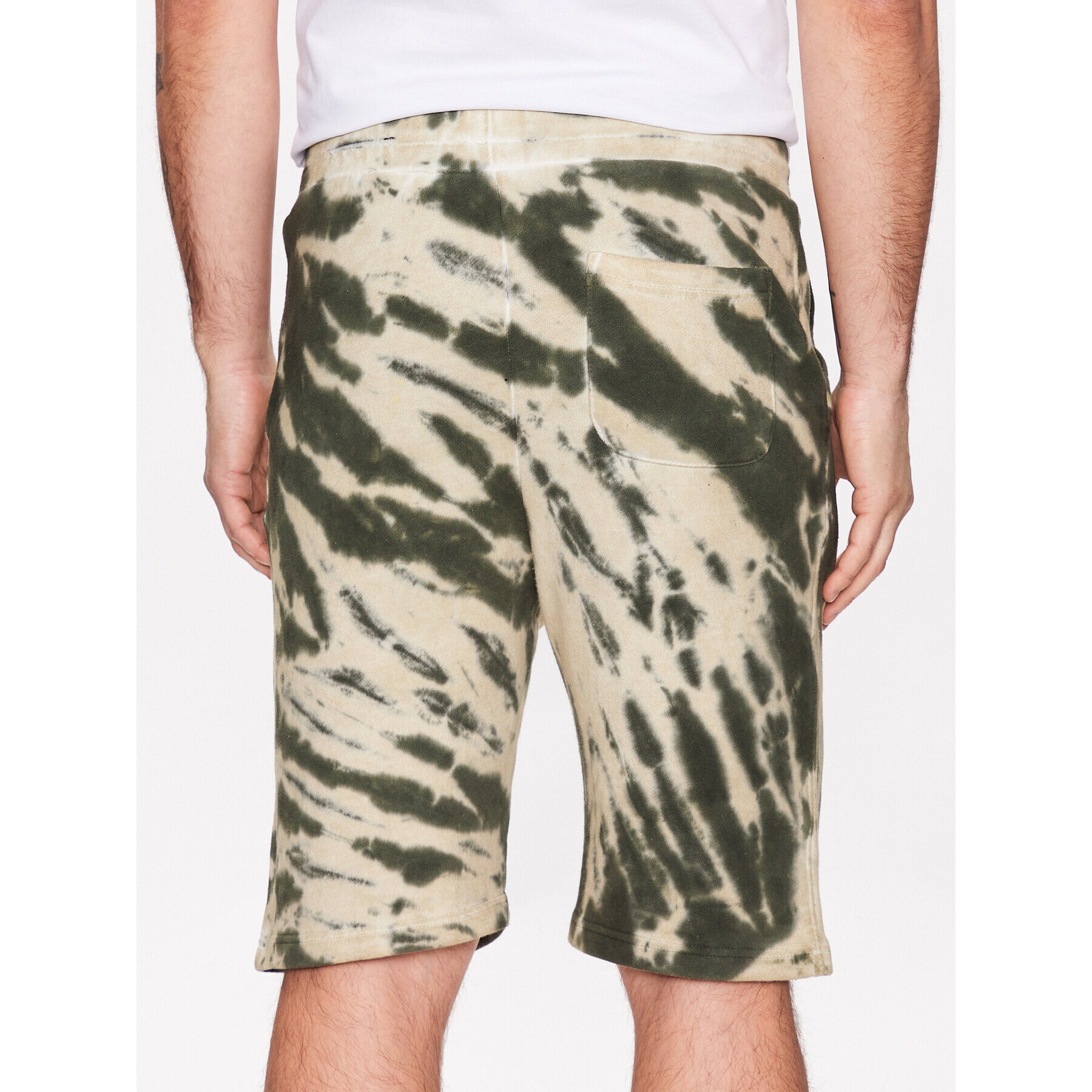 Alpha Industries Спортни шорти Tie Dye 106361 Зелен Regular Fit - Pepit.bg