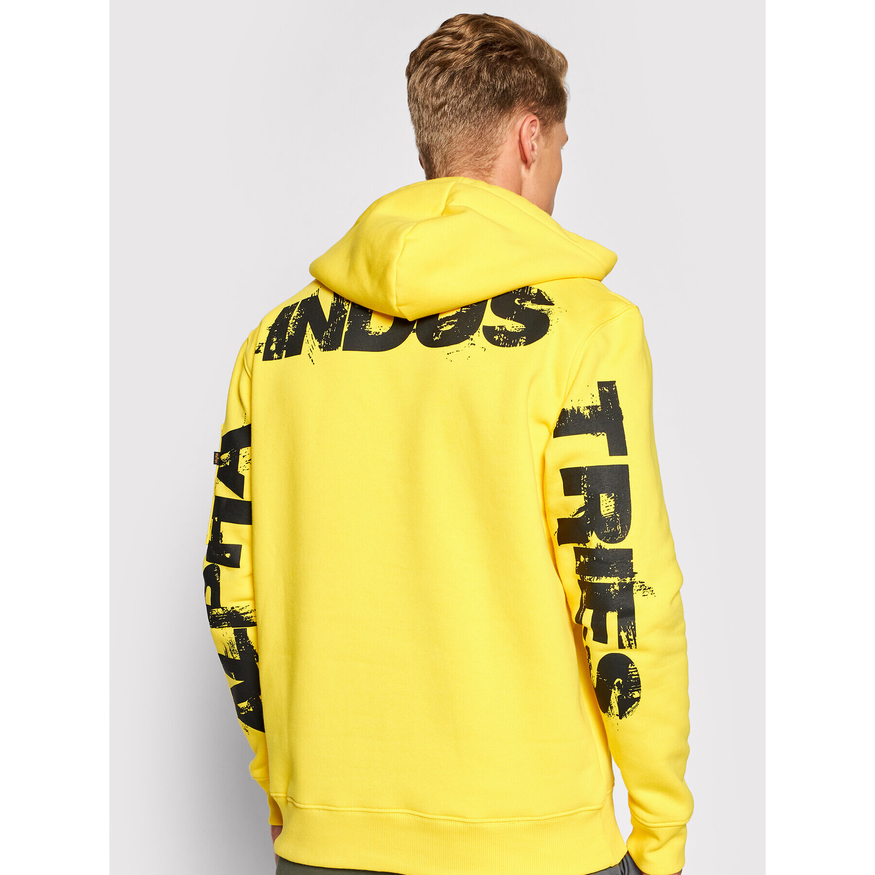 Alpha Industries Суитшърт 118336 Жълт Regular Fit - Pepit.bg