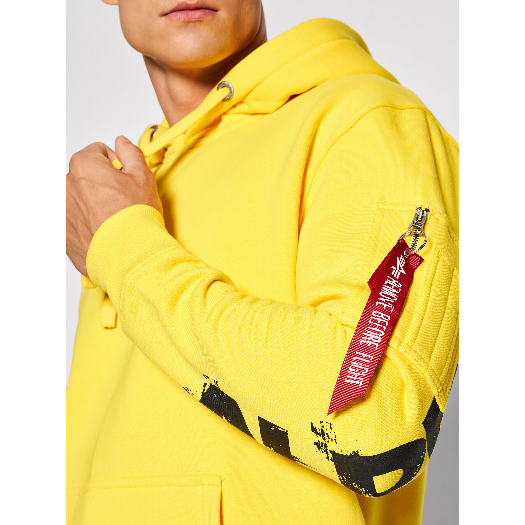 Alpha Industries Суитшърт 118336 Жълт Regular Fit - Pepit.bg