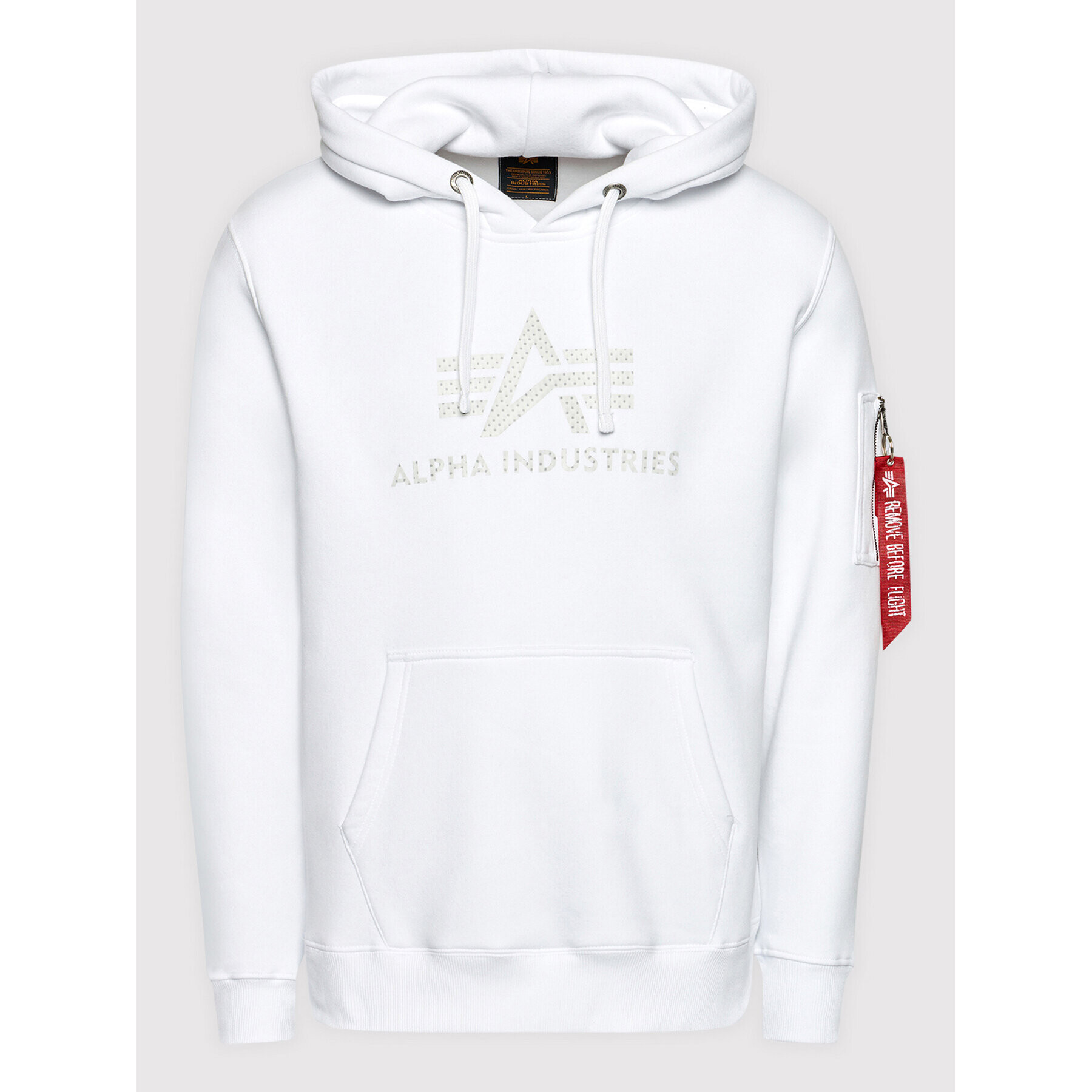 Alpha Industries Суитшърт 3D Logo 128341 Бял Regular Fit - Pepit.bg