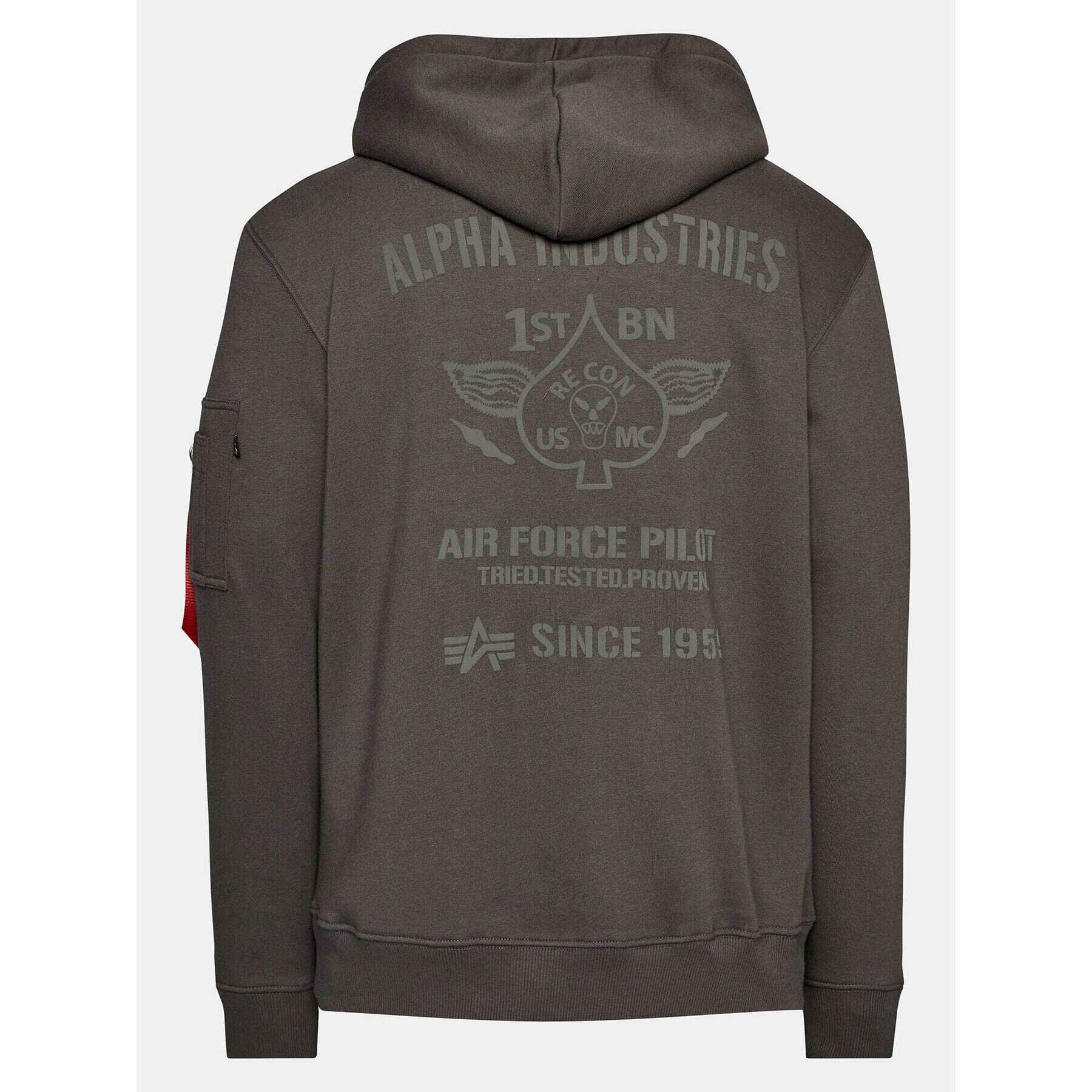 Alpha Industries Суитшърт Air Force 138337 Сив Regular Fit - Pepit.bg