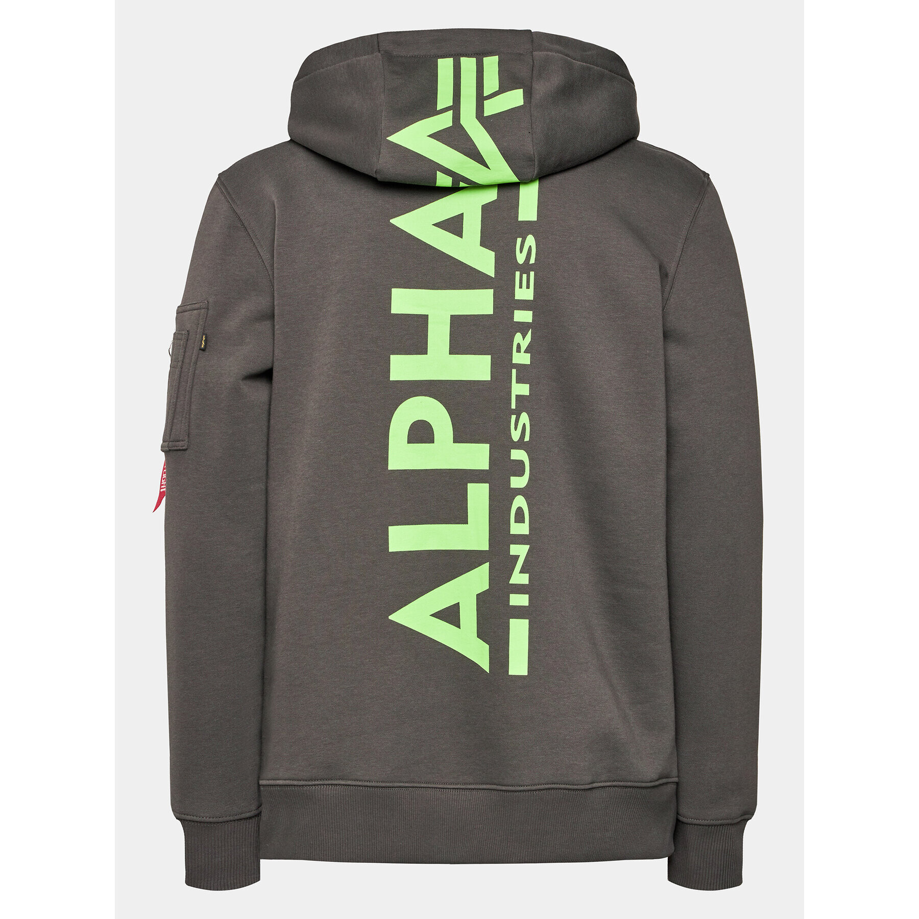 Alpha Industries Суитшърт Back Print 178318 Сив Regular Fit - Pepit.bg